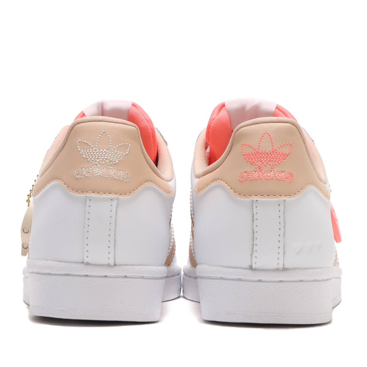 Adidas superstar 2025 peach stripes