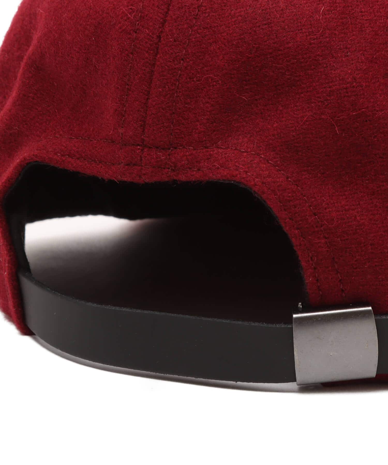BRAIN DEAD FLANNEL LOGOHEAD 6 PANEL HAT BURGUNDYの画像