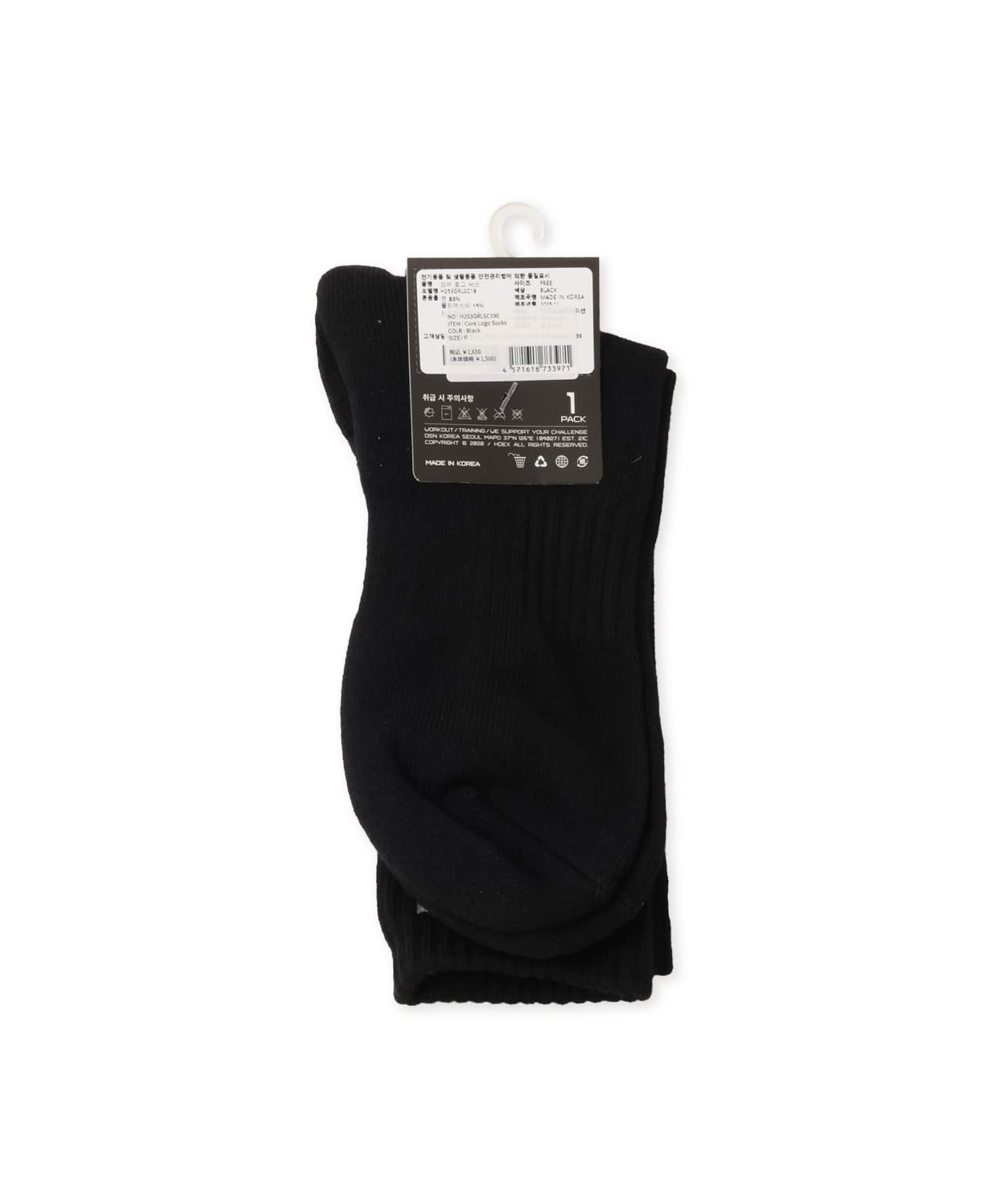 HDEX Core Logo Socks Blackの画像