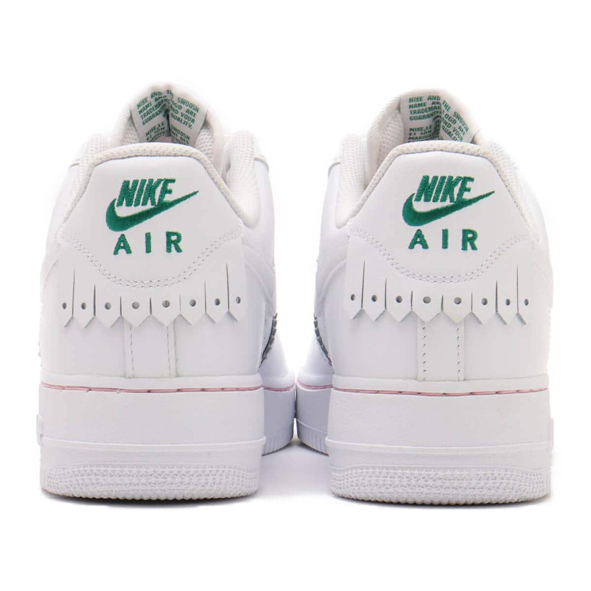 NIKE AIR FORCE 1 '07 LV8 ND2 WHITE/WHITE-MED SOFT PINK-MALACHITE