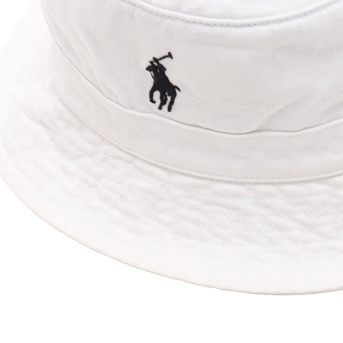 POLO RALPH LAUREN POLO BUCKET-HAT WHITE の画像