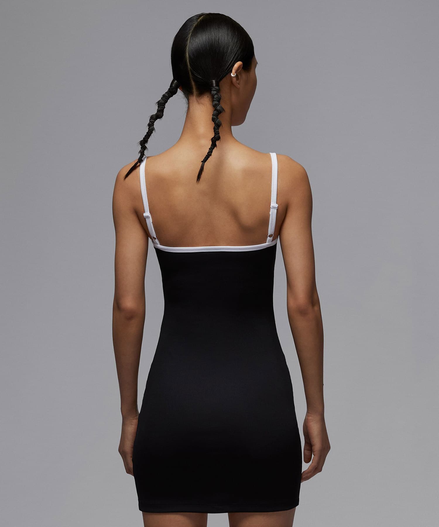 JORDAN BRAND AS W J BRK SLIM TANK DRESS BLACK/WHITE/WHITEの画像