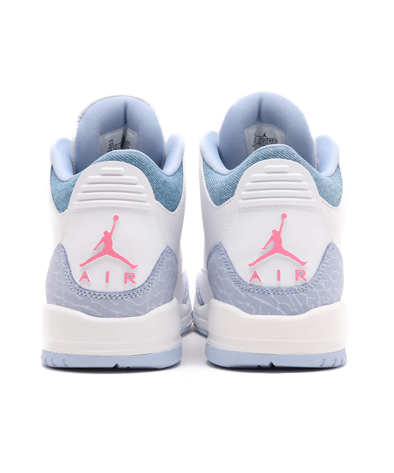 JORDAN BRAND AIR JORDAN 3 RETRO (GS) WHITE/PINK GLOW-COBALT BLISSの画像