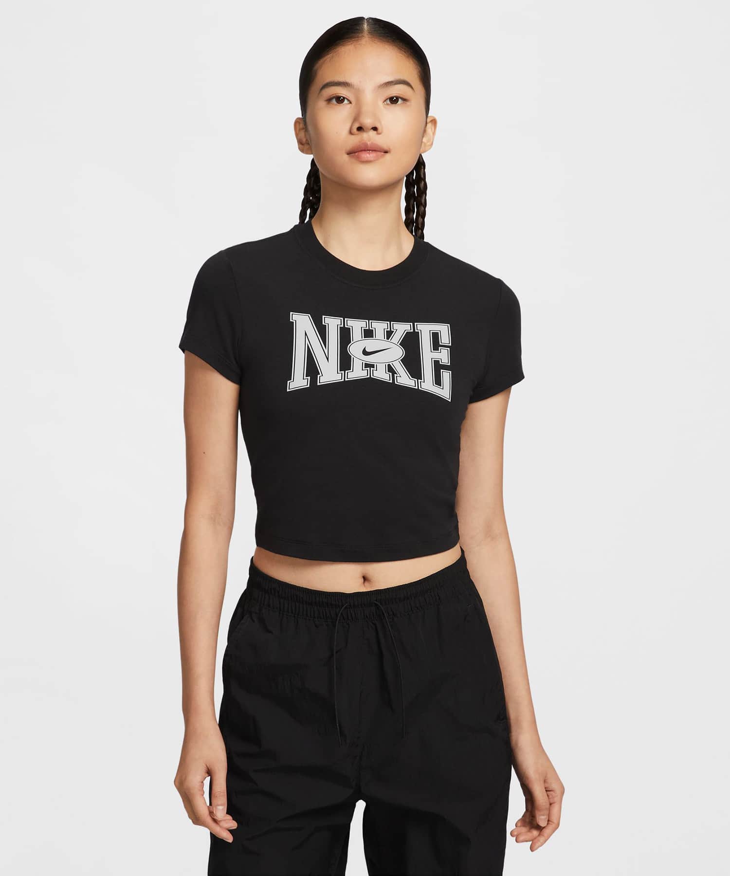 NIKE AS W NSW SLIM CROP TEE STREET BLACKの画像