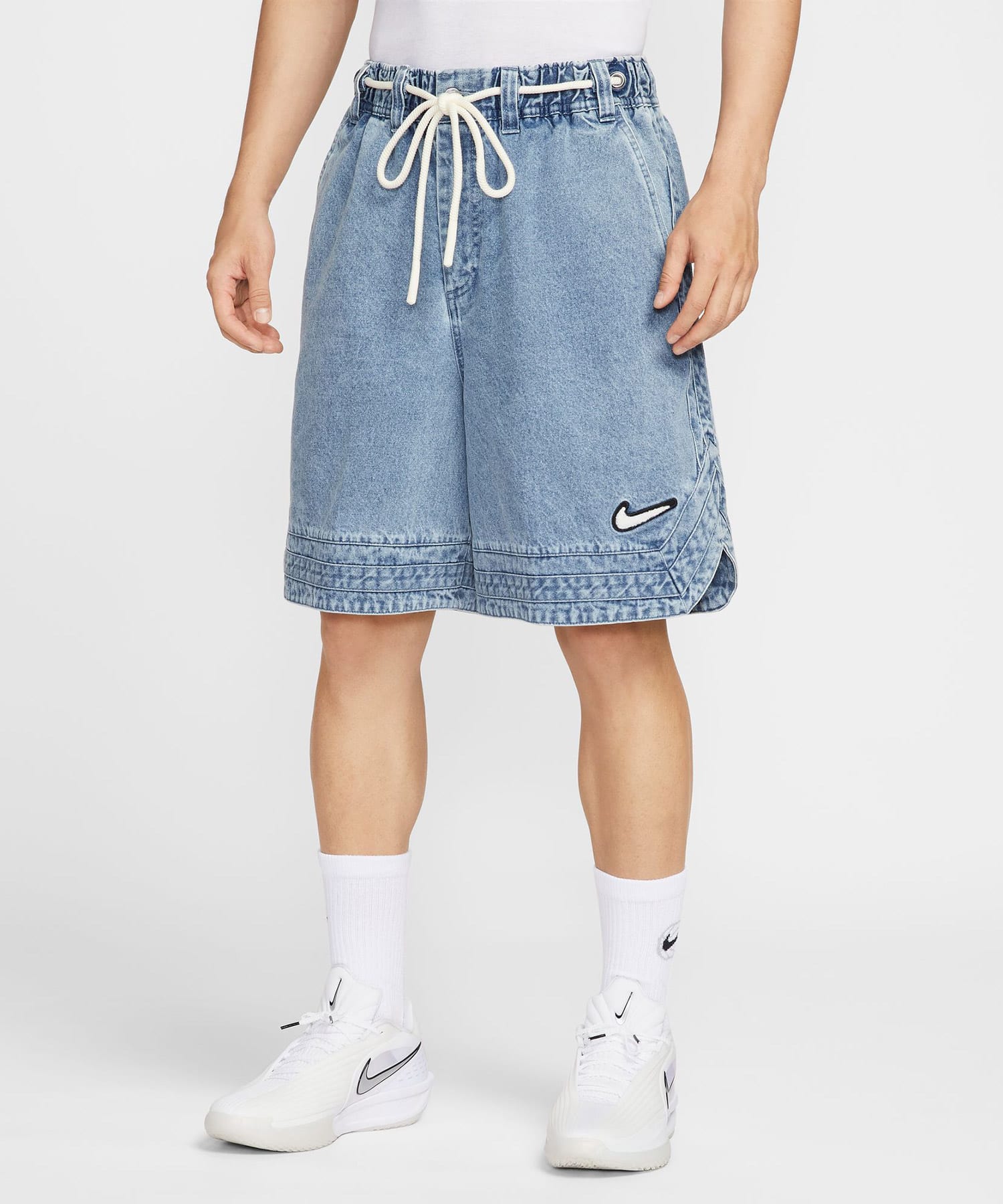 NIKE AS M NK DENIM 10IN SHORT NAOS BLUE GREY/PALE IVORYの画像