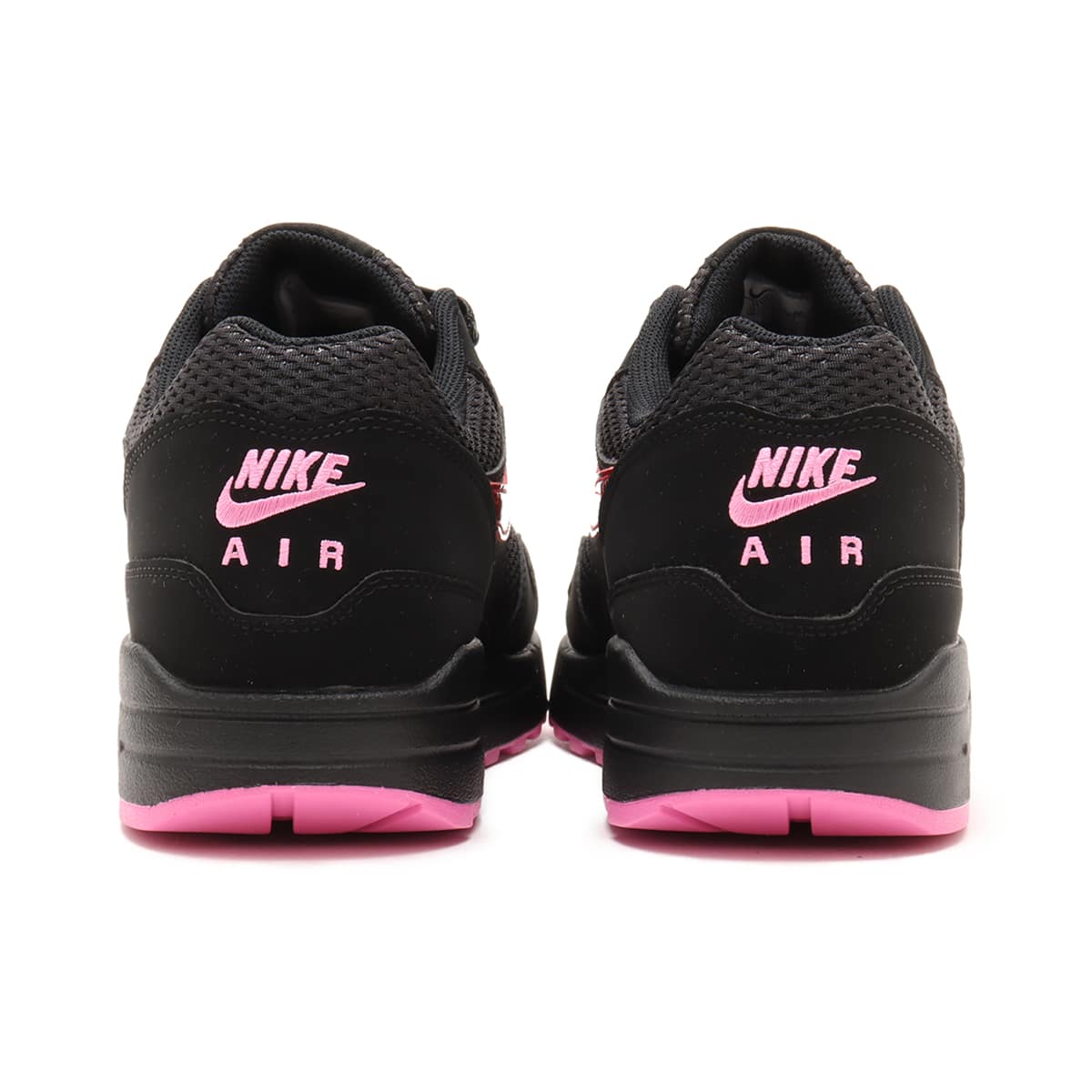 NIKE AIR MAX 1 PRM BLACK/PLAYFUL PINK-UNIVERSITY REDの画像