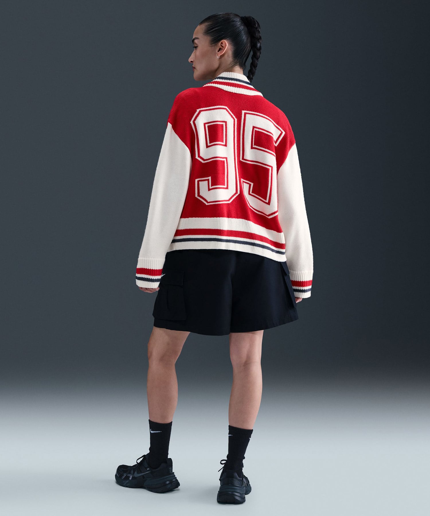 NIKE AS W NSW CARDIGAN STREET UNIVERSITY RED/SAIL/MIDNIGHT NAVY/SAILの画像