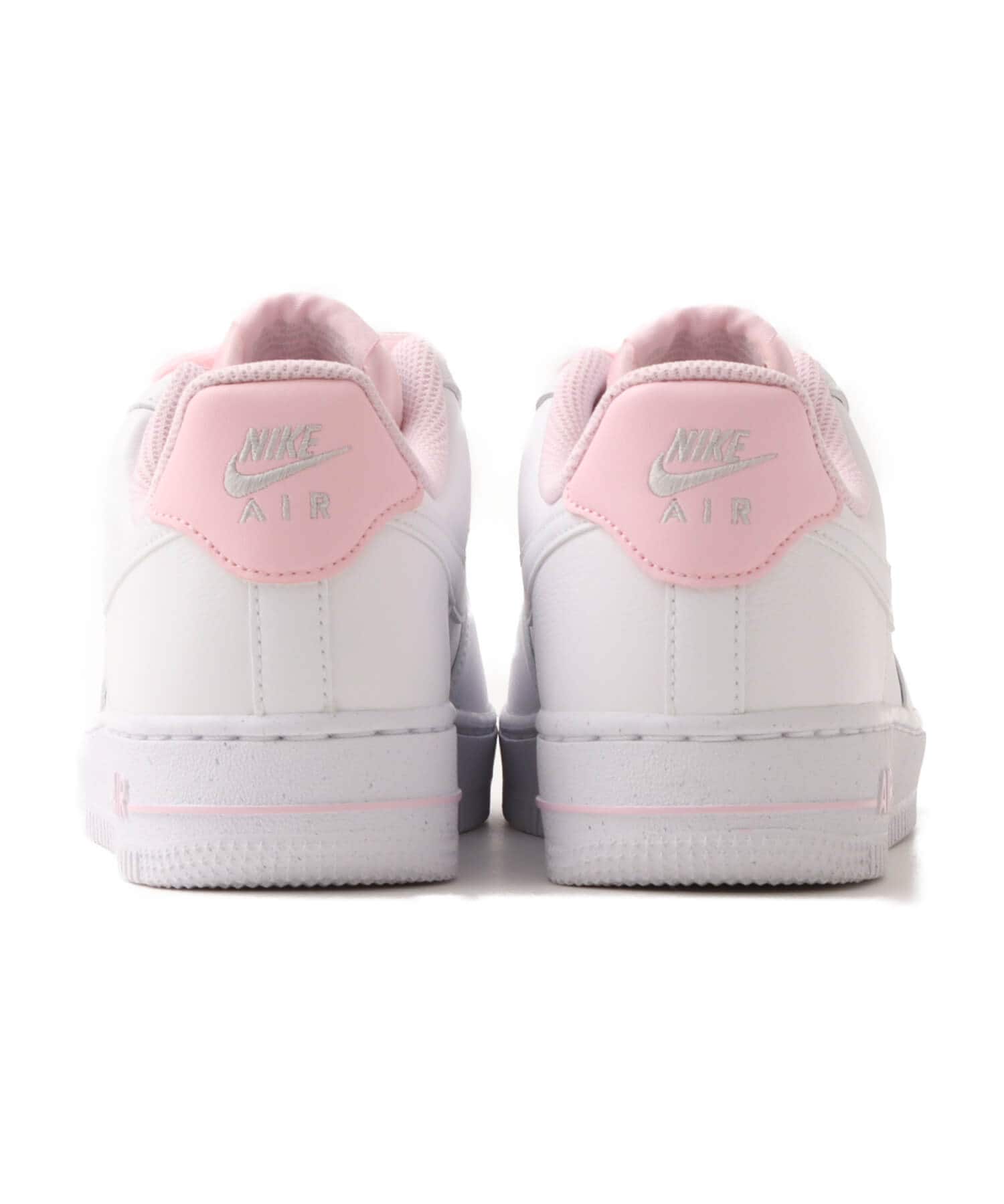 NIKE W AIR FORCE 1 '07 VINTAGE PINK FOAM/WHITE-GREY FOG-METALLIC SILVERの画像