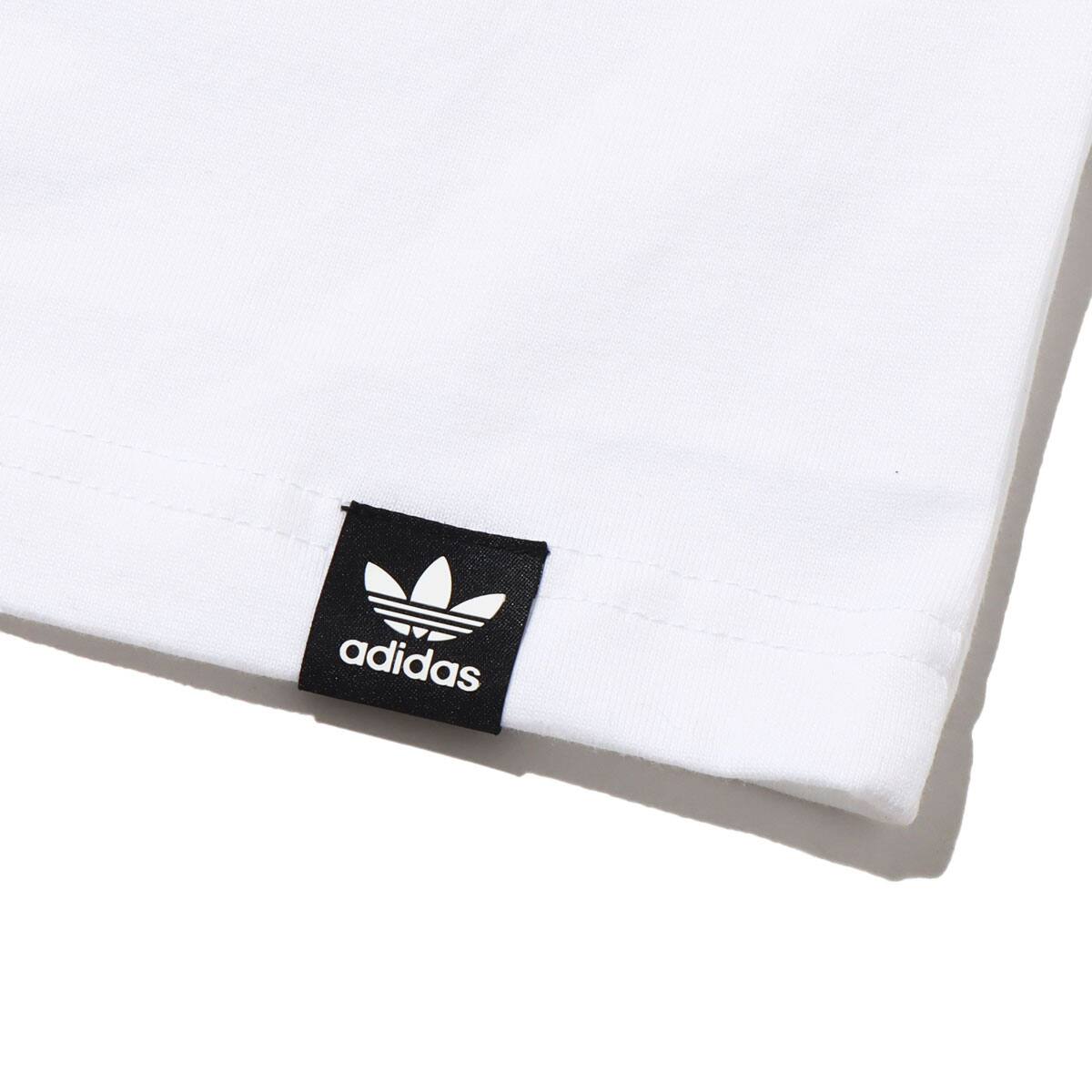 adidas LS TEE WHITE/BLACK 22FW-I