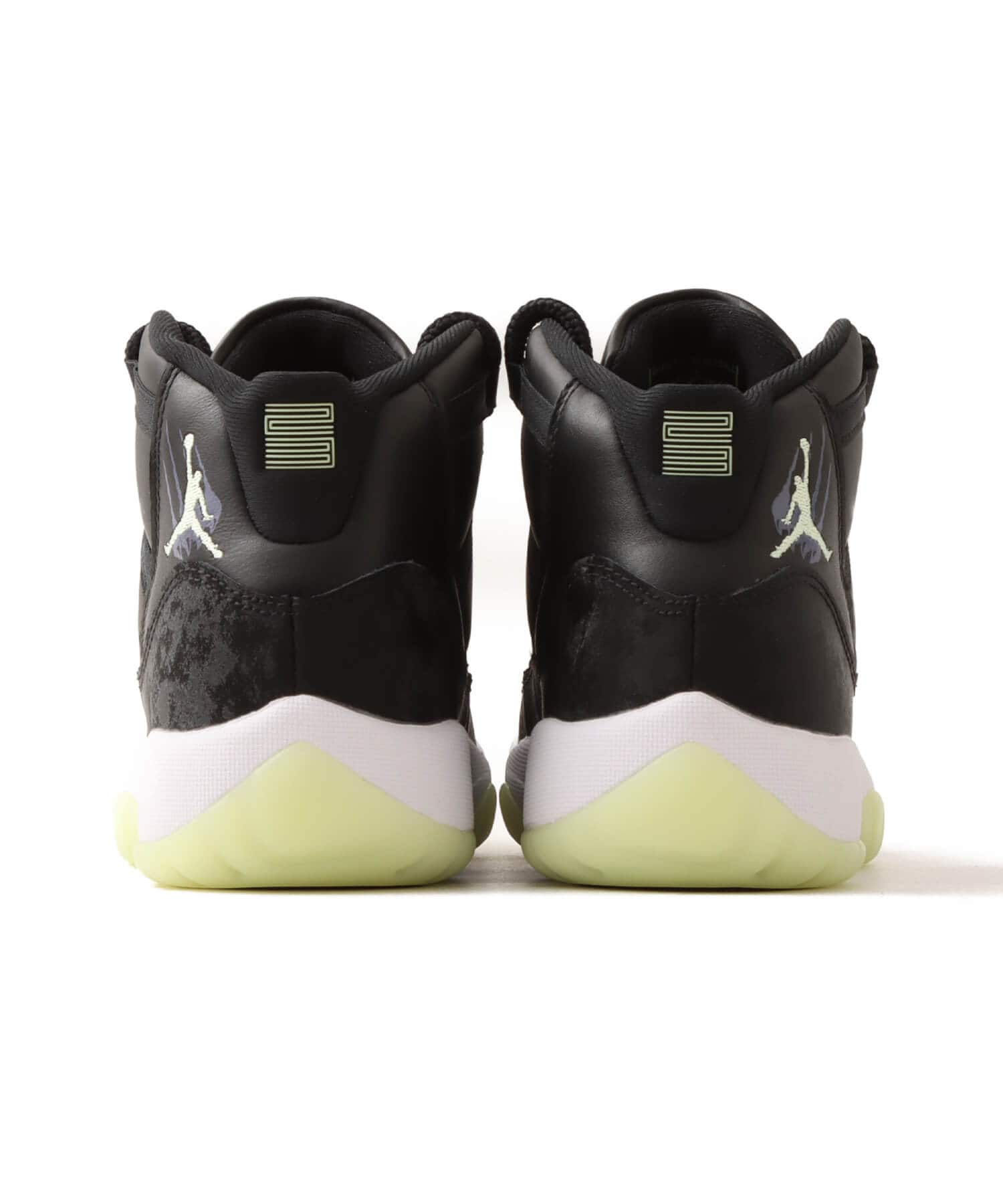 JORDAN BRAND AIR JORDAN 11 RETRO (GS) BLACK/BARELY VOLT-DARK RAISIN-WHITEの画像