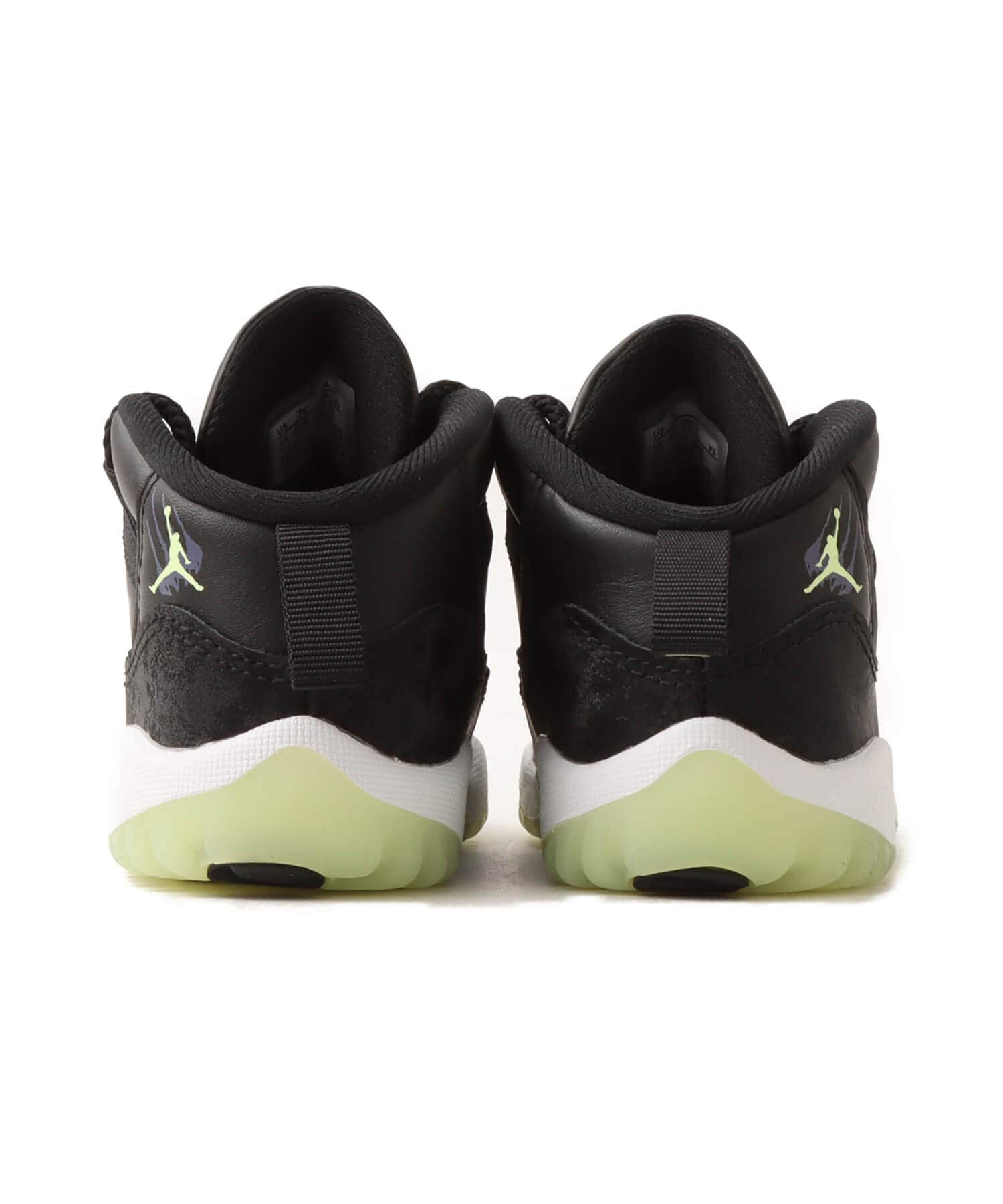 JORDAN BRAND JORDAN 11 RETRO (TD) BLACK/BARELY VOLT-DARK RAISIN-WHITEの画像
