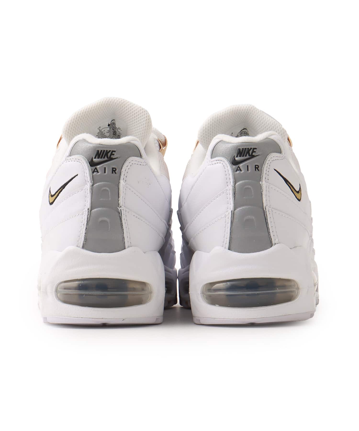 NIKE AIR MAX 95 OG WHITE/METALLIC GOLD-BLACK-PEARL GREYの画像