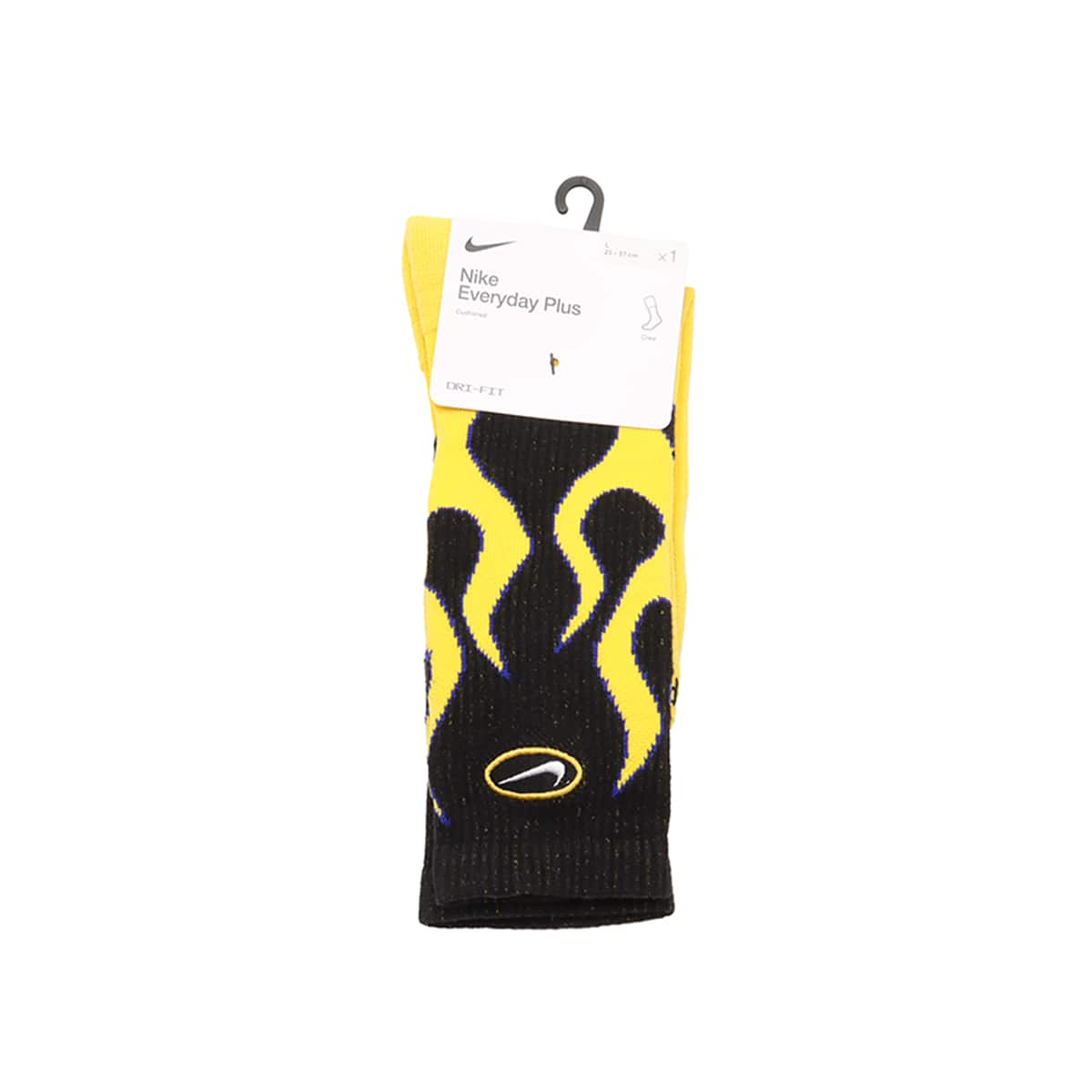 NIKE U NK ED PL CSH CRW FLMS 1P-144 BLACK/TOUR YELLOW/WHITEの画像