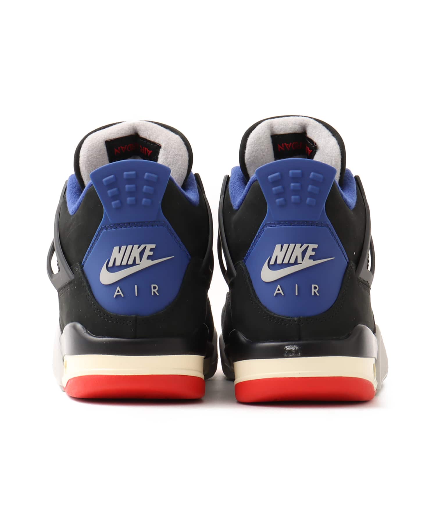 JORDAN BRAND AIR JORDAN 4 RETRO OG (GS) BLACK/FIRE RED-DEEP ROYAL BLUEの画像