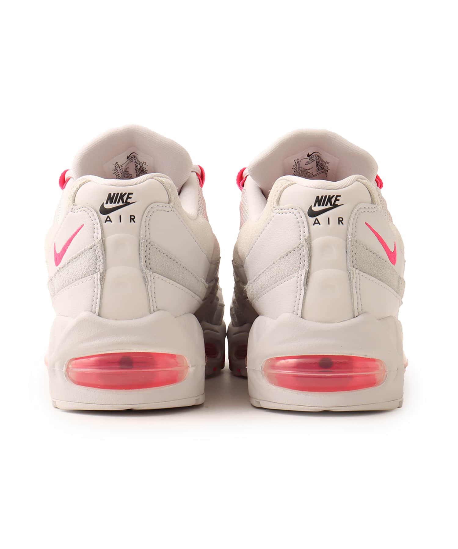 NIKE W AIR MAX 95 VAST GREY/HYPER PINK-PURE PLATINUMの画像