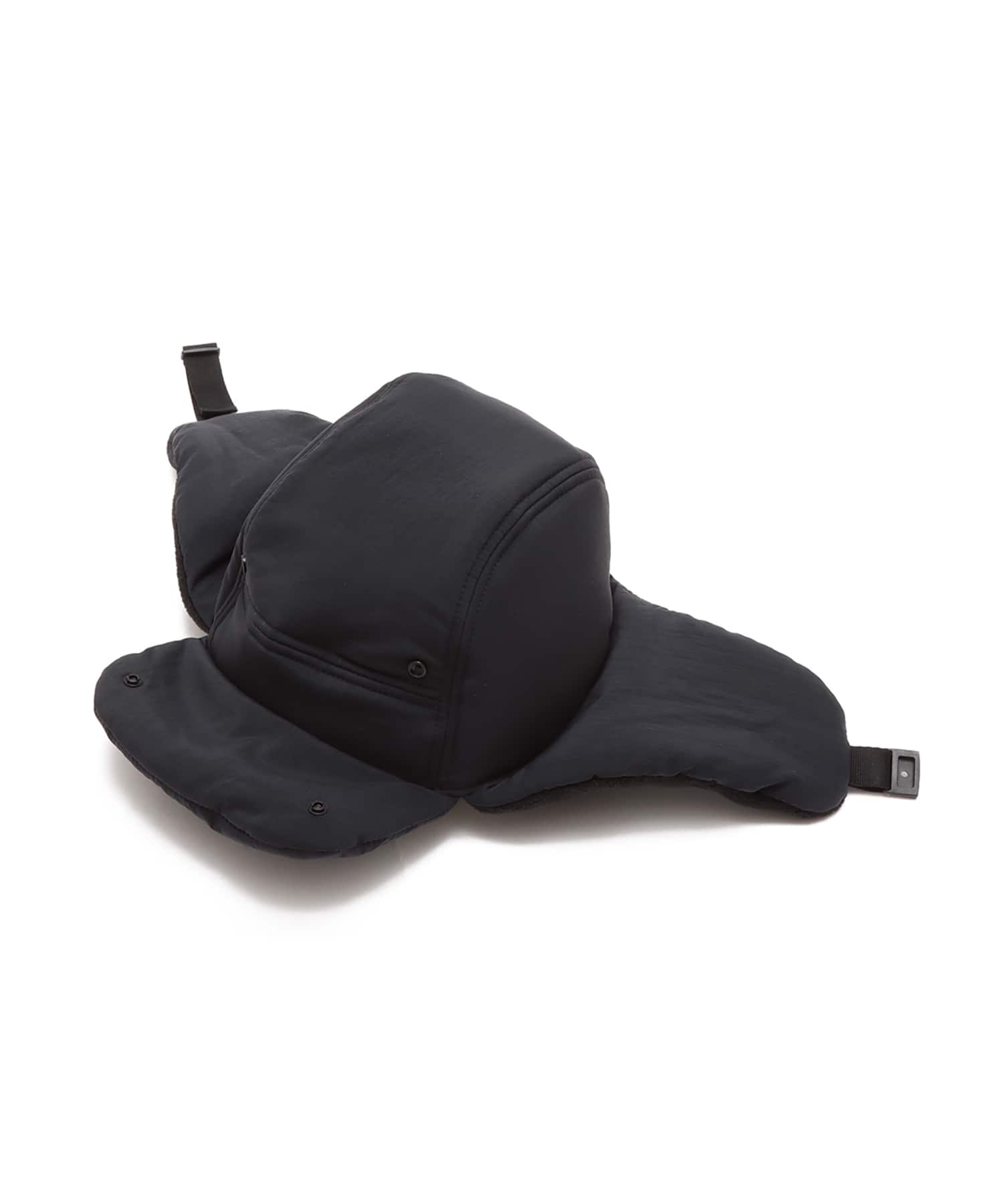 NIKE U NK FLY CAP PUFFER TRAPPER L BLACK/BLACK/SANDDRIFTの画像