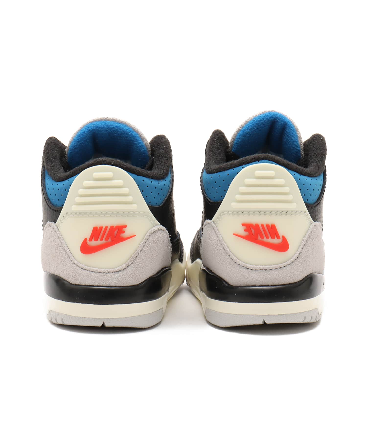 JORDAN BRAND JORDAN 3 RETRO OG (TD) BLACK/CHILE RED-NEUTRAL GREYの画像