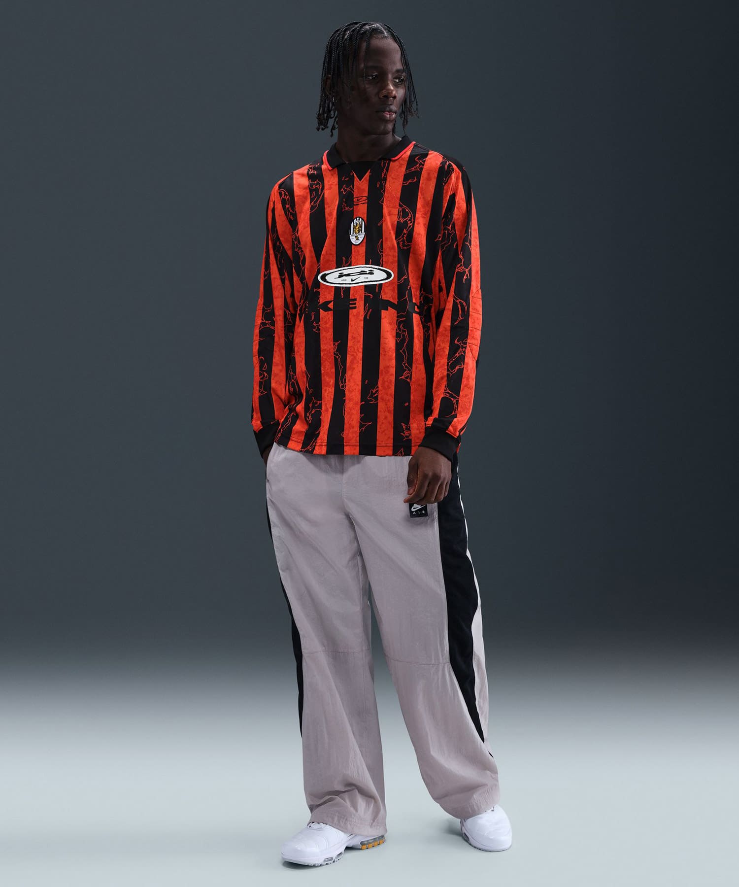 NIKE M NIKE AIR LS JERSEY VCTRY PICANTE RED/UNIVERSITY RED