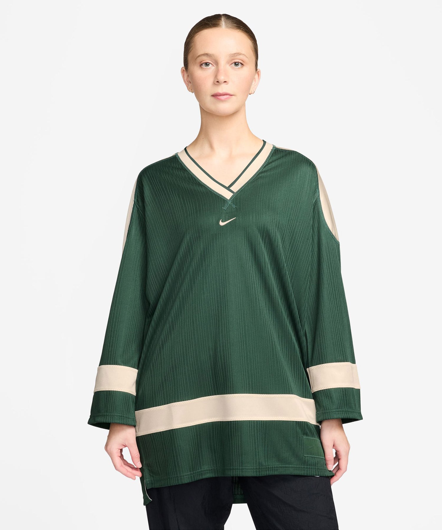 NIKE AS W NSW JERSEY TUNIC MOD GREENの画像