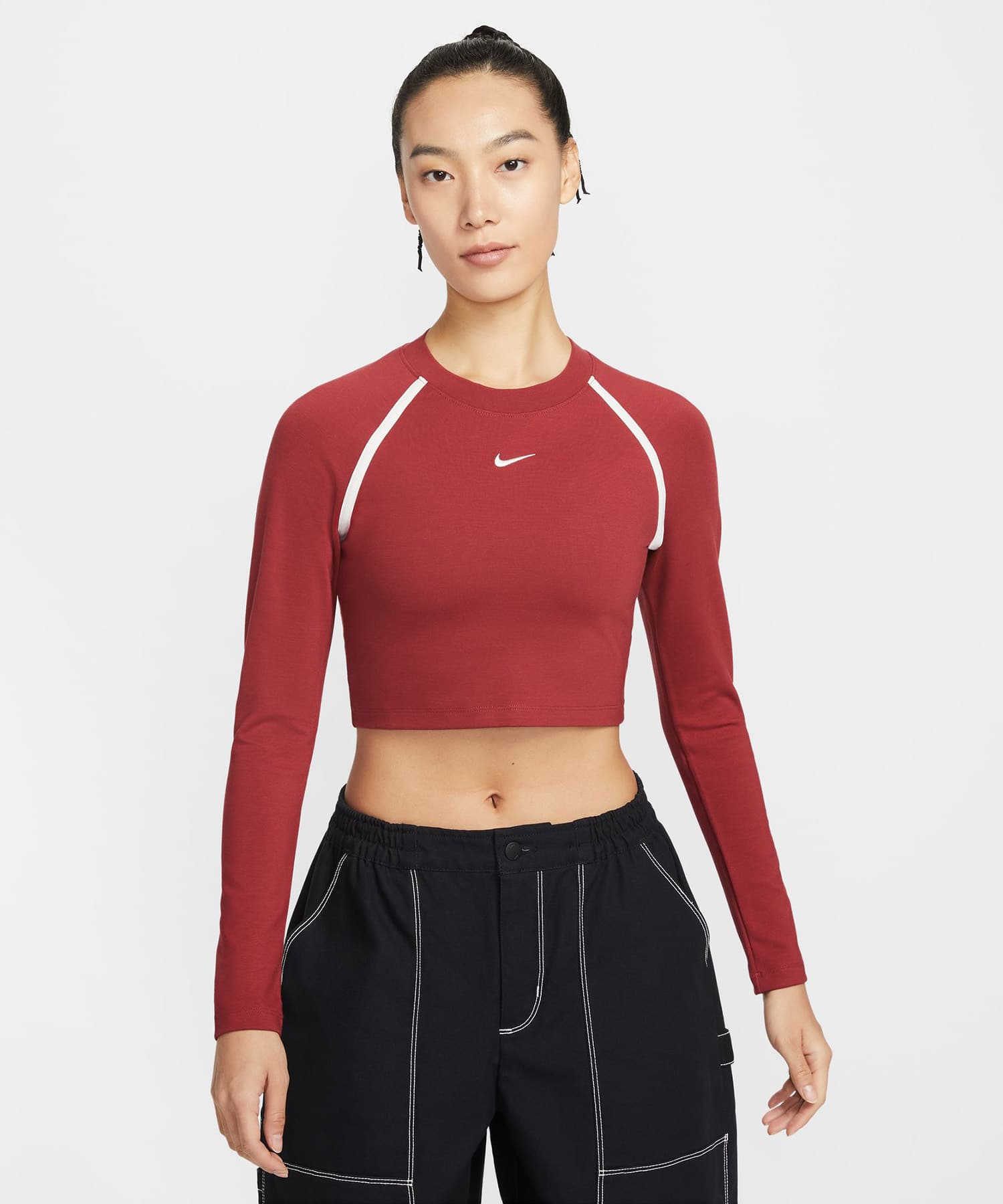 NIKE AS W NSW STREET LS BODY BOLD C REDの画像