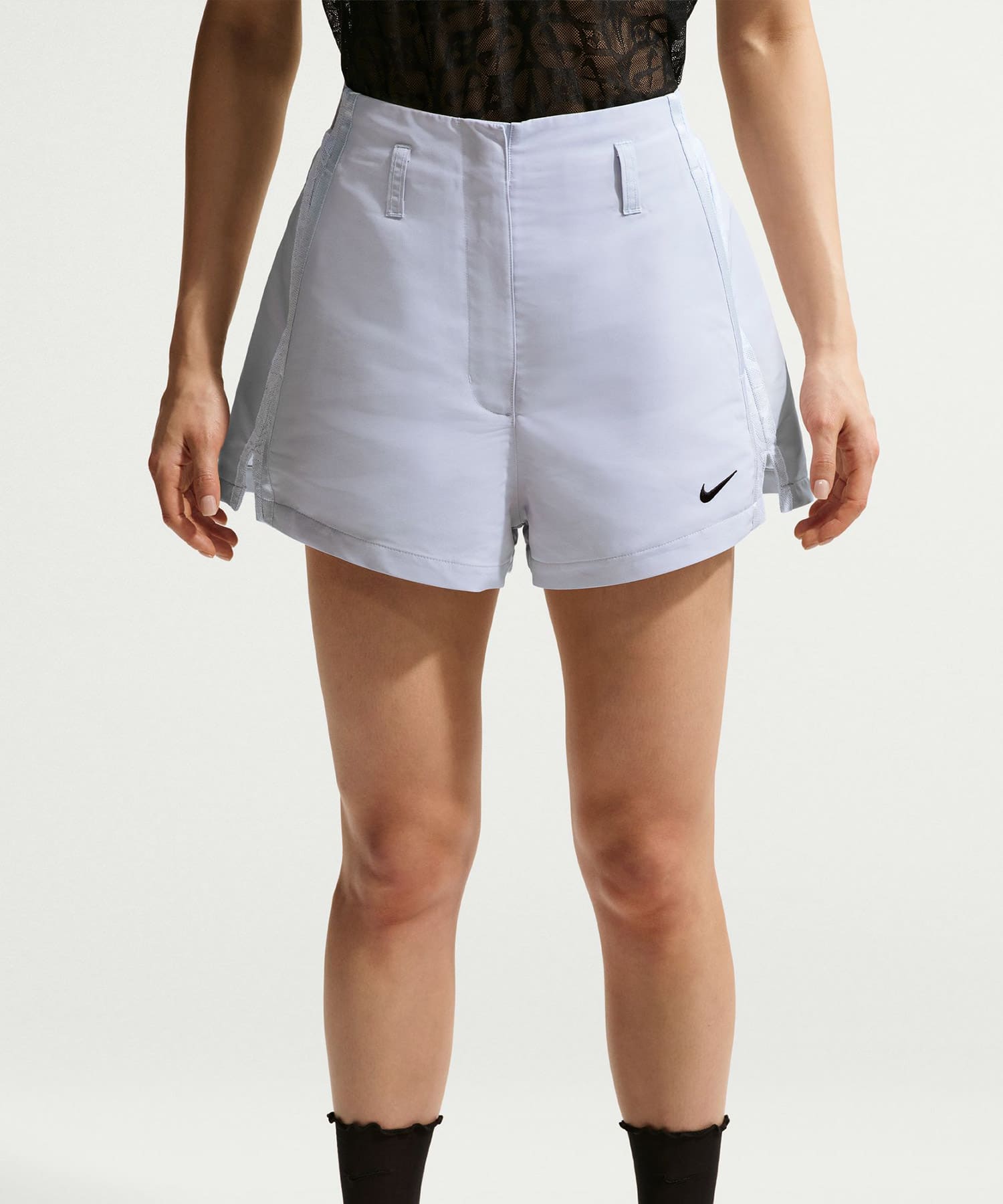 NIKE AS W NK ELEVATED STREET 2' SHO PURE PLATINUM/WHITE/(BLACK)の画像