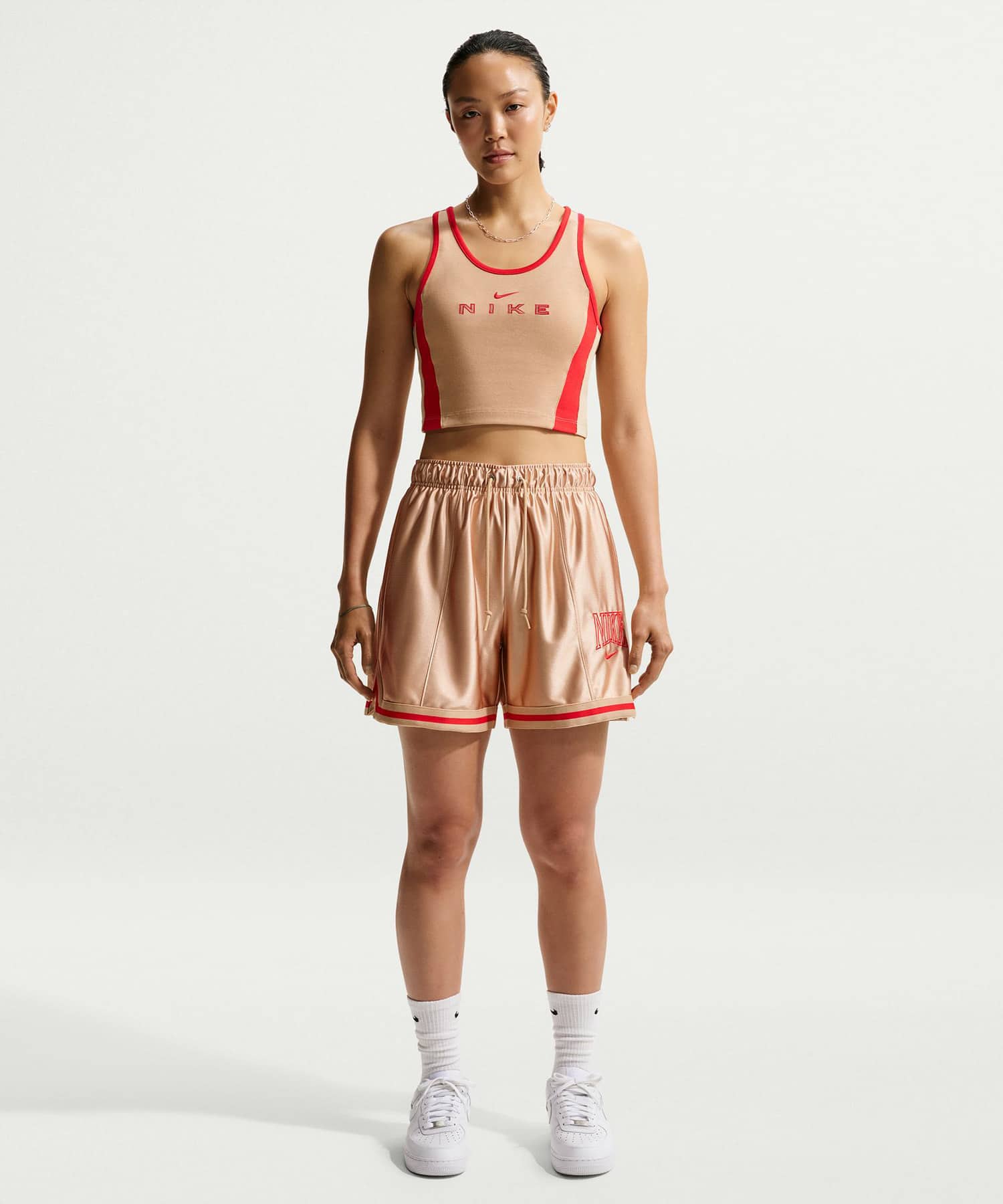 NIKE AS W NSW STREET GX TANK LINEN/(LT CRIMSON)の画像