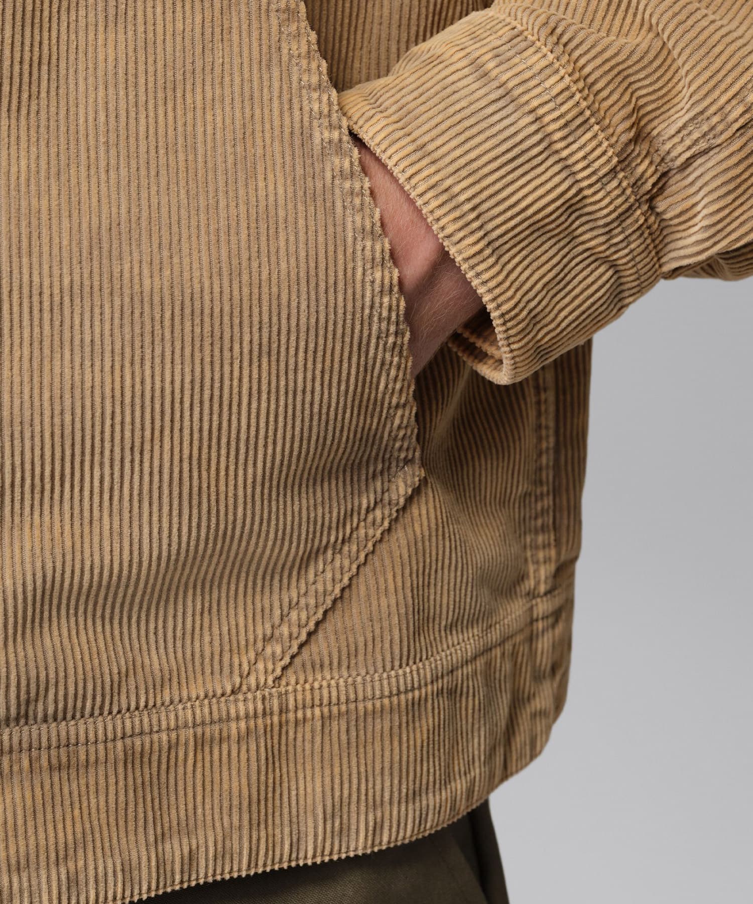 JORDAN BRAND M J FLT CORDUROY CHORE JKT KHAKIの画像