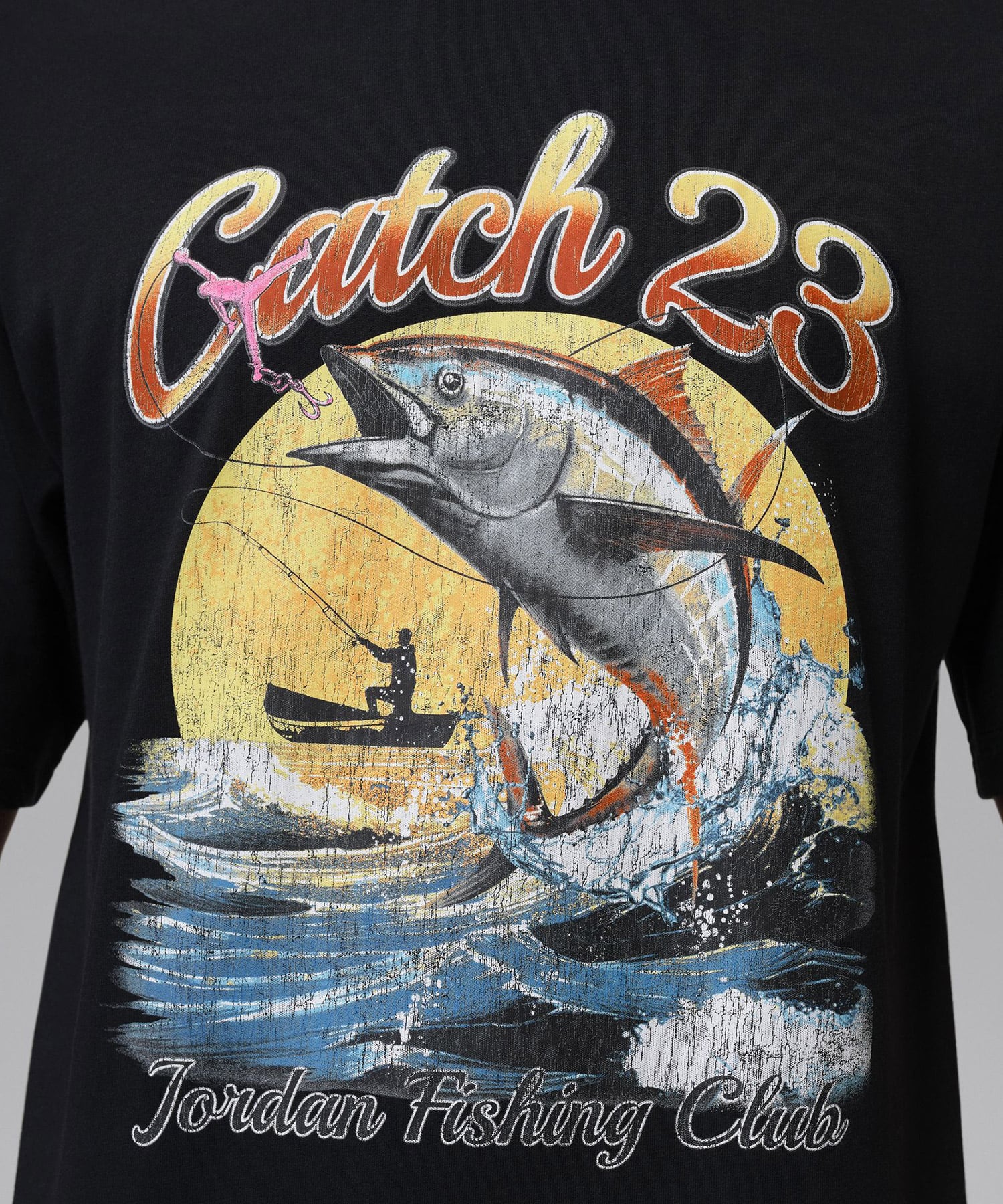 JORDAN BRAND M J NC FISH GFX SS CREW BLACK/(WHITE)の画像