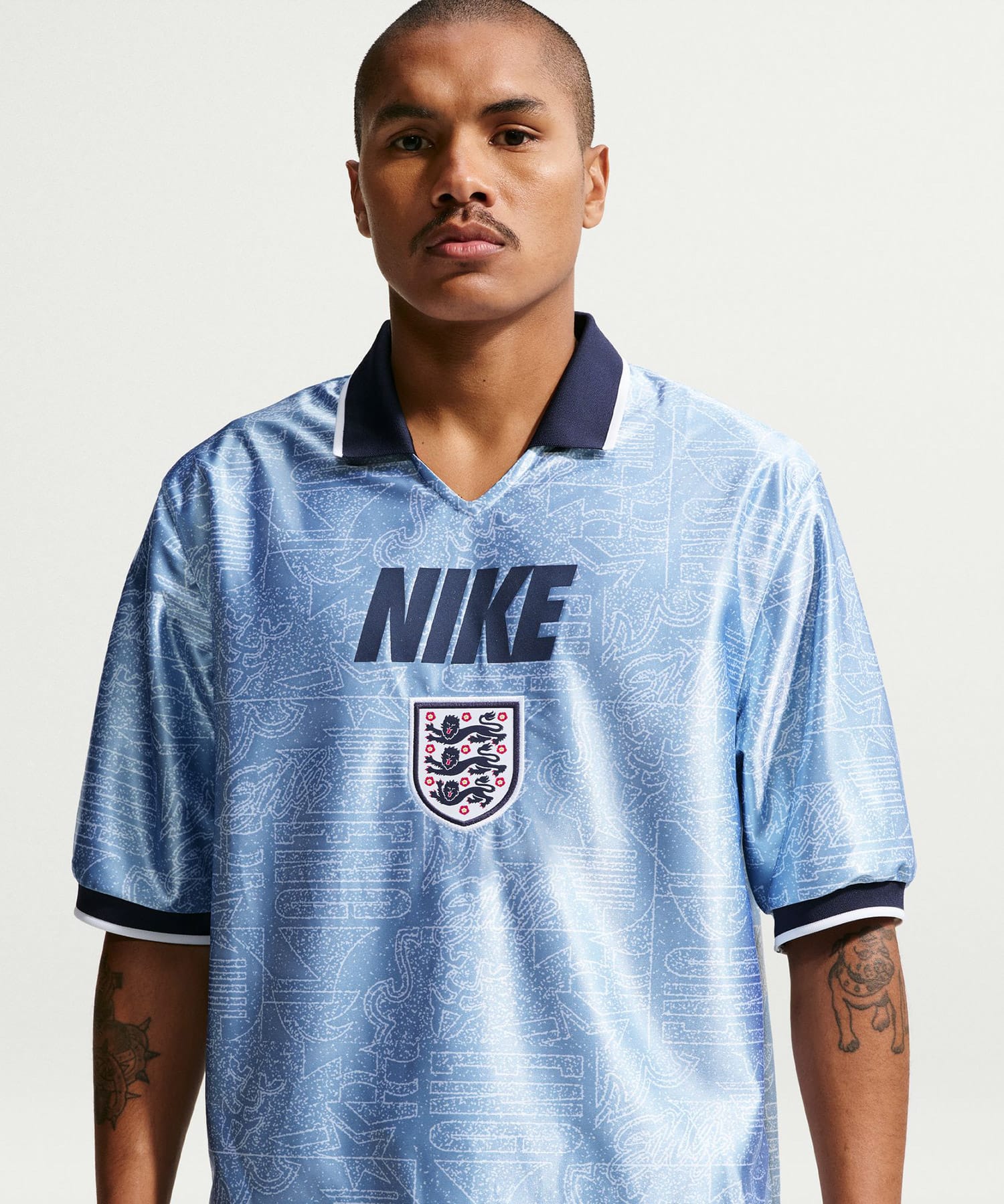 NIKE ENT M NK DF ENERGY TOP SS WORK BLUE/WHITE/(OBSIDIAN) (NO SPONSOR-PLYR)の画像