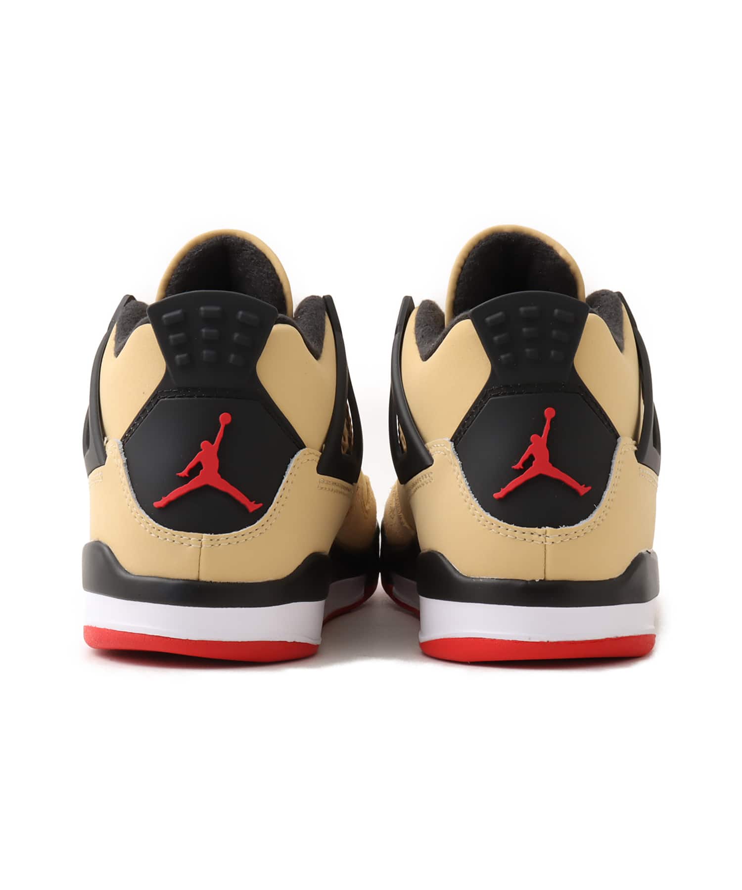 JORDAN BRAND JORDAN 4 RETRO (PS) SESAME/FIRE RED-BLACK-WHITEの画像
