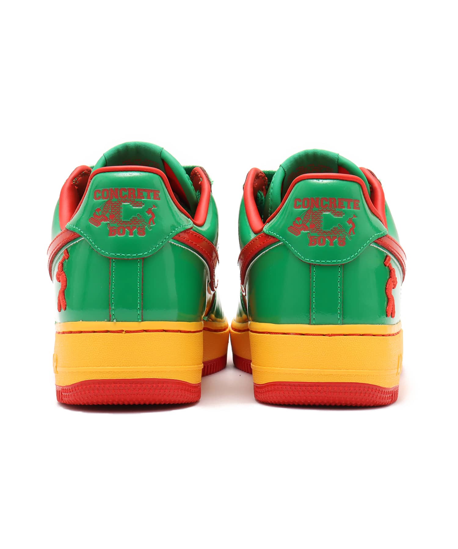 NIKE US FORCE 1 LUCKY GREEN/MYSTIC RED-UNIVERSITY GOLDの画像
