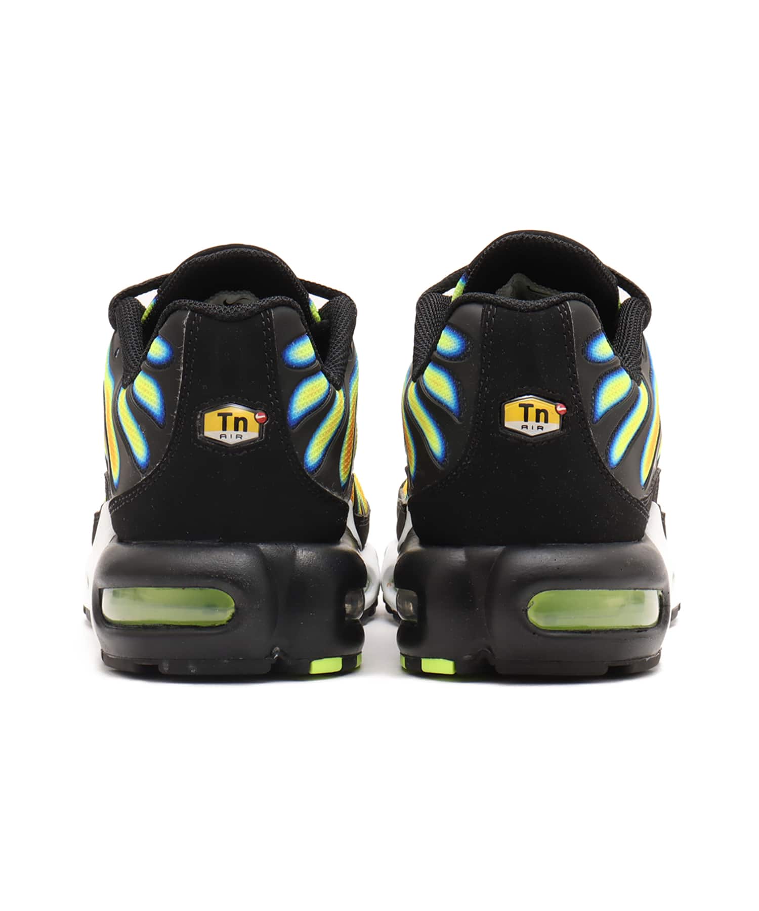 NIKE AIR MAX PLUS BLACK/WHITE-SUNDIAL-NEON YELLOWの画像