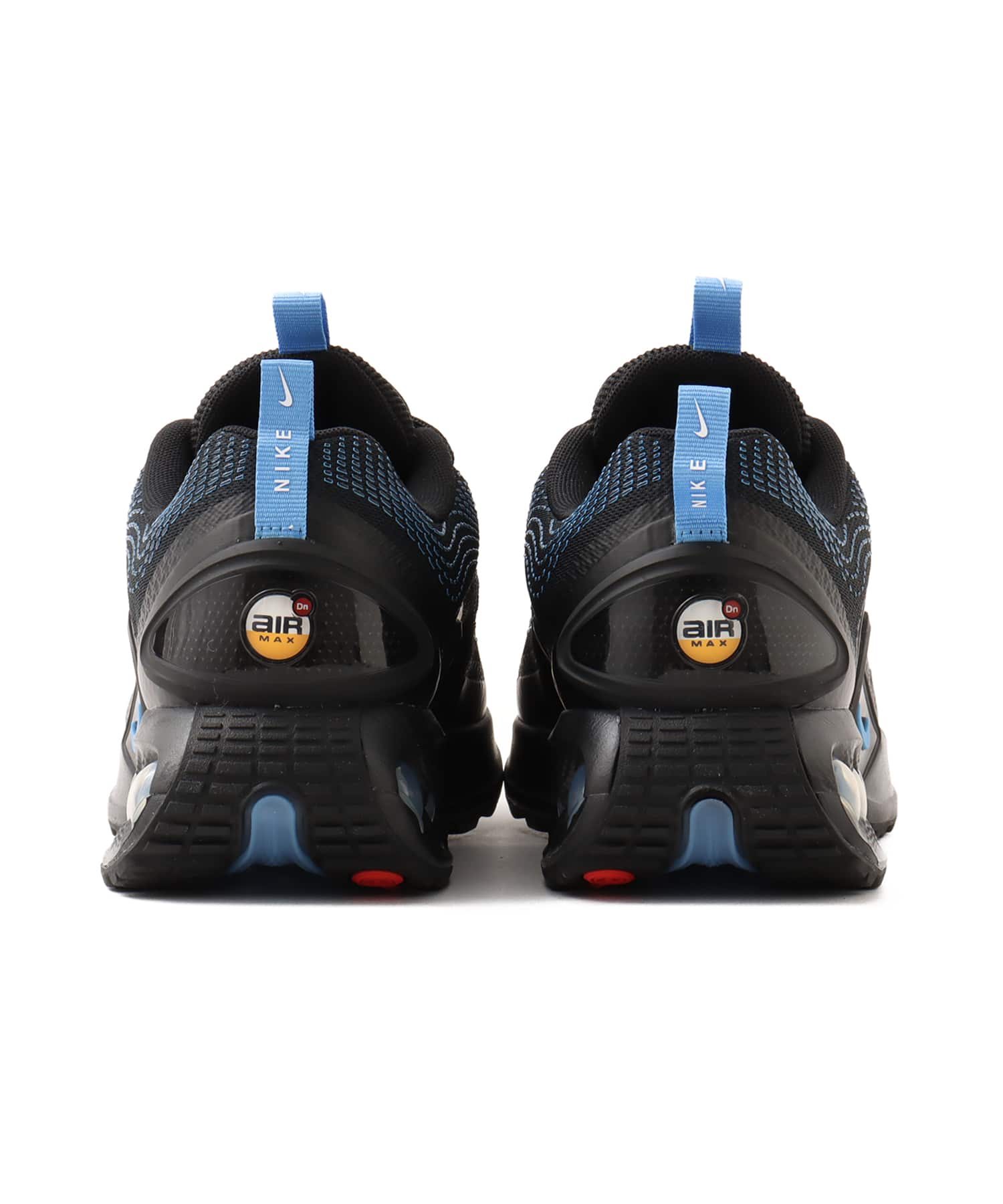 NIKE AIR MAX DN BLACK/UNIVERSITY BLUE-WOLF GREY-BLACKの画像