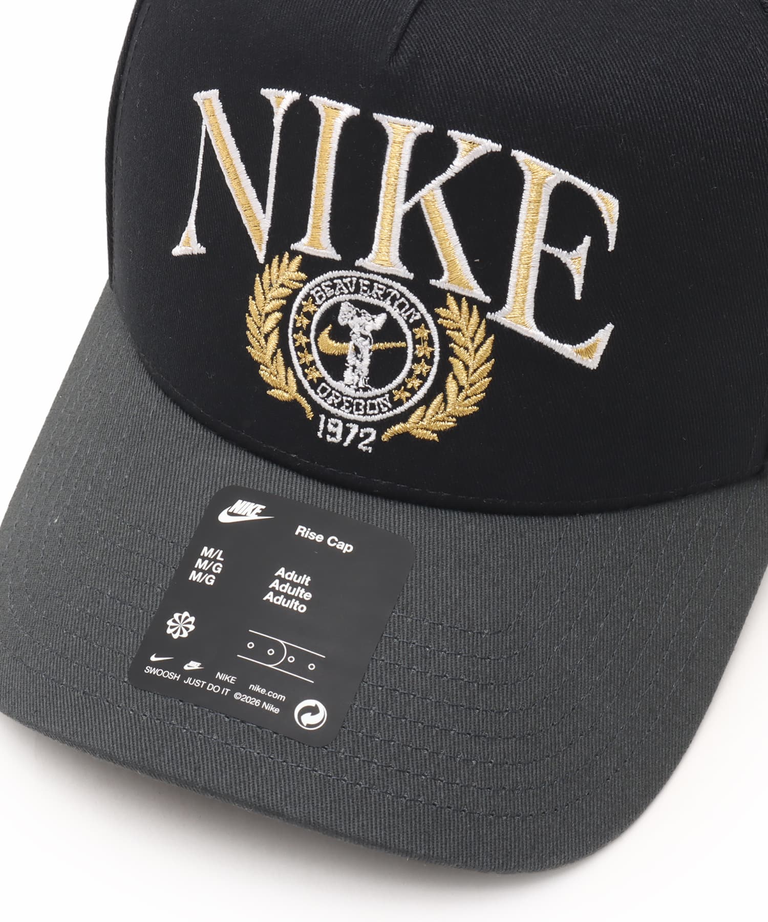 NIKE U NK RISE CAP S CB AFRAME GFX BLACKの画像