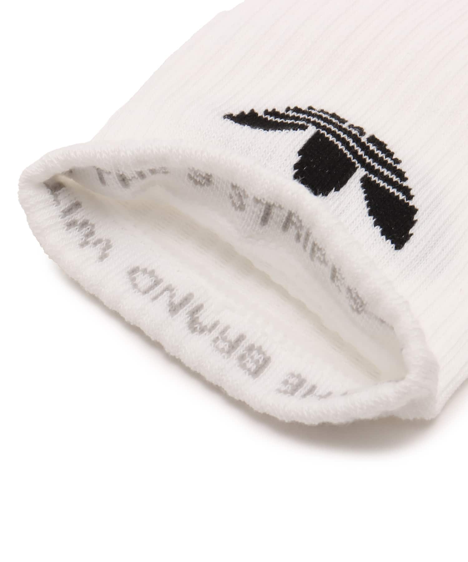 adidas TREFOIL CREW SOCK CUSHION 3 PAIR PACK ホワイトの画像