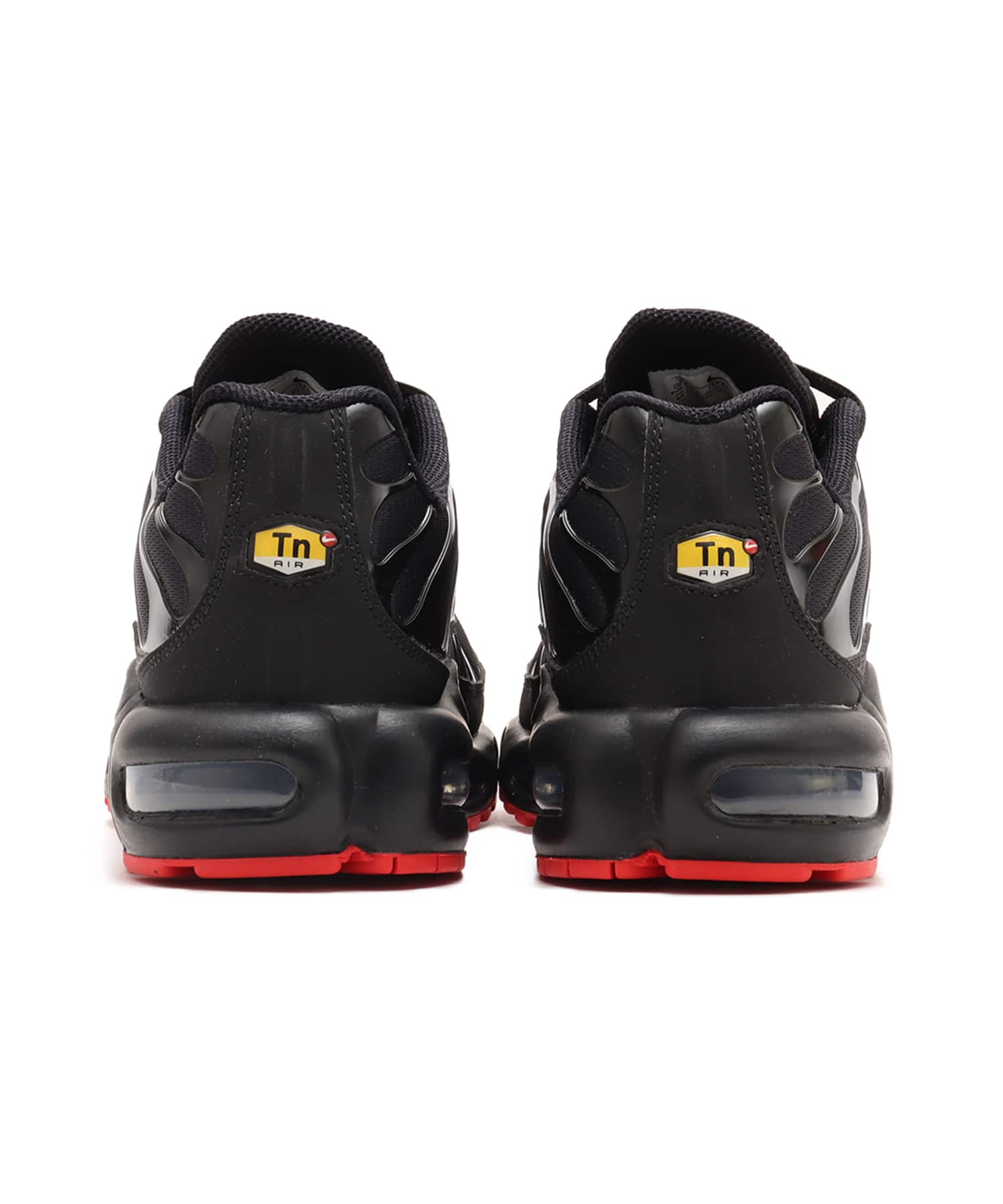 NIKE AIR MAX PLUS BLACK/UNIVERSITY REDの画像