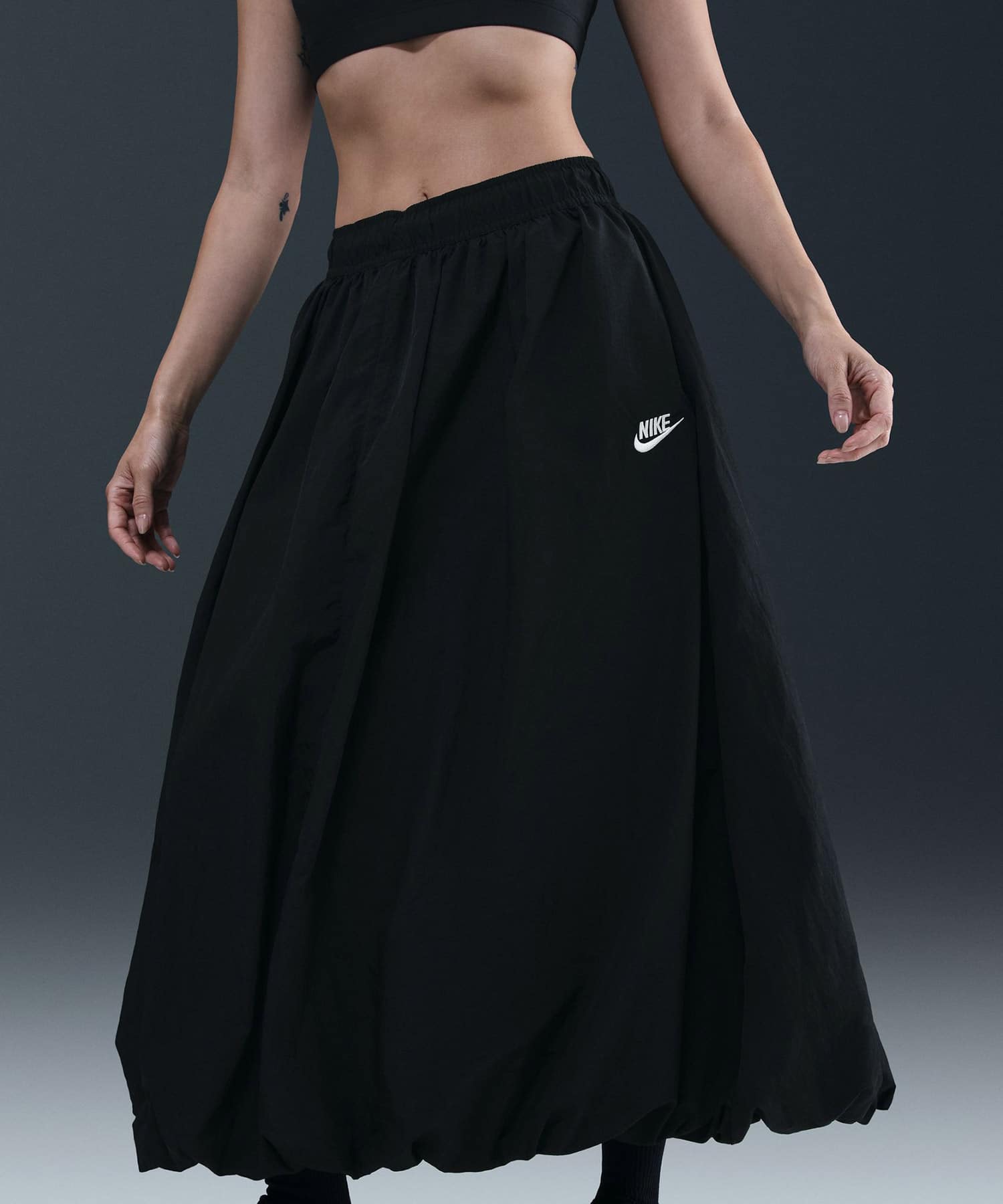 NIKE AS W NSW WR SKIRT BLACK/SAILの画像