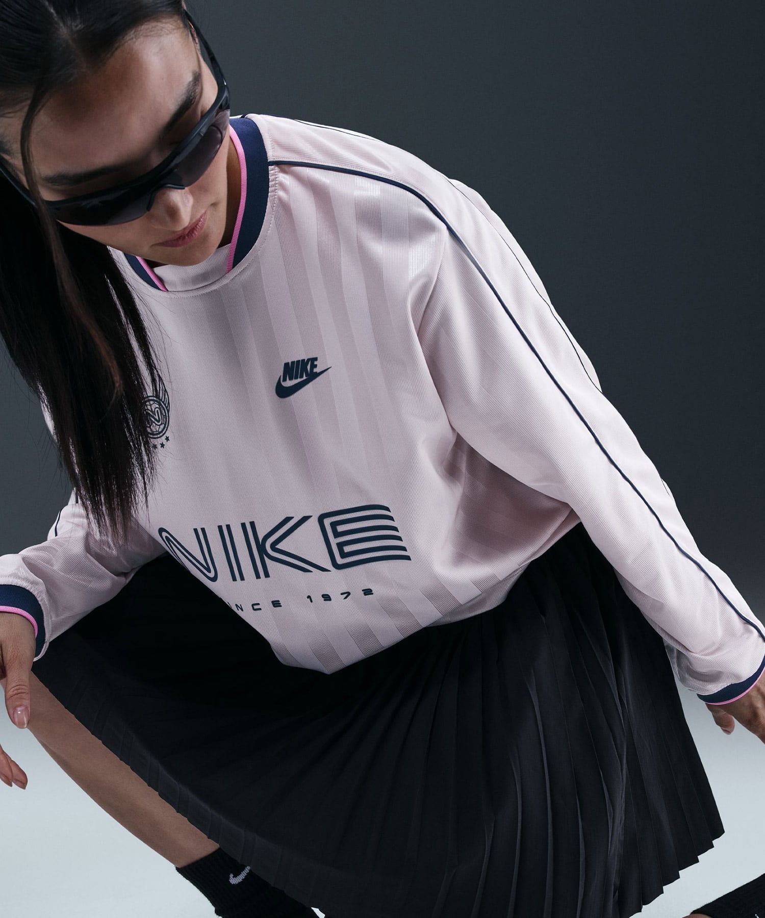 NIKE AS W NSW PLEATED SKIRT BLACKの画像