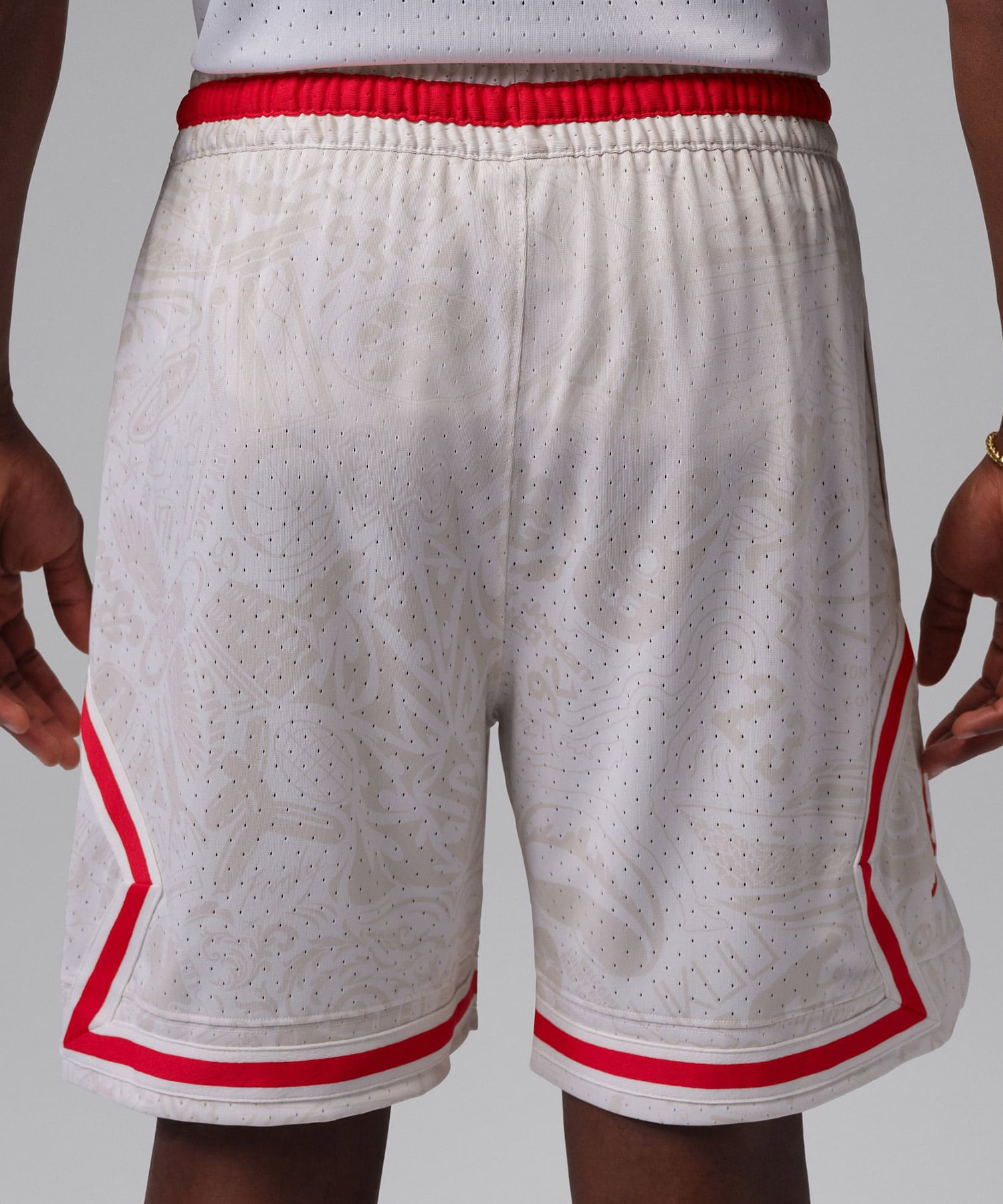 JORDAN BRAND M J DF SPRT AOP DMND SHORT WHITEの画像