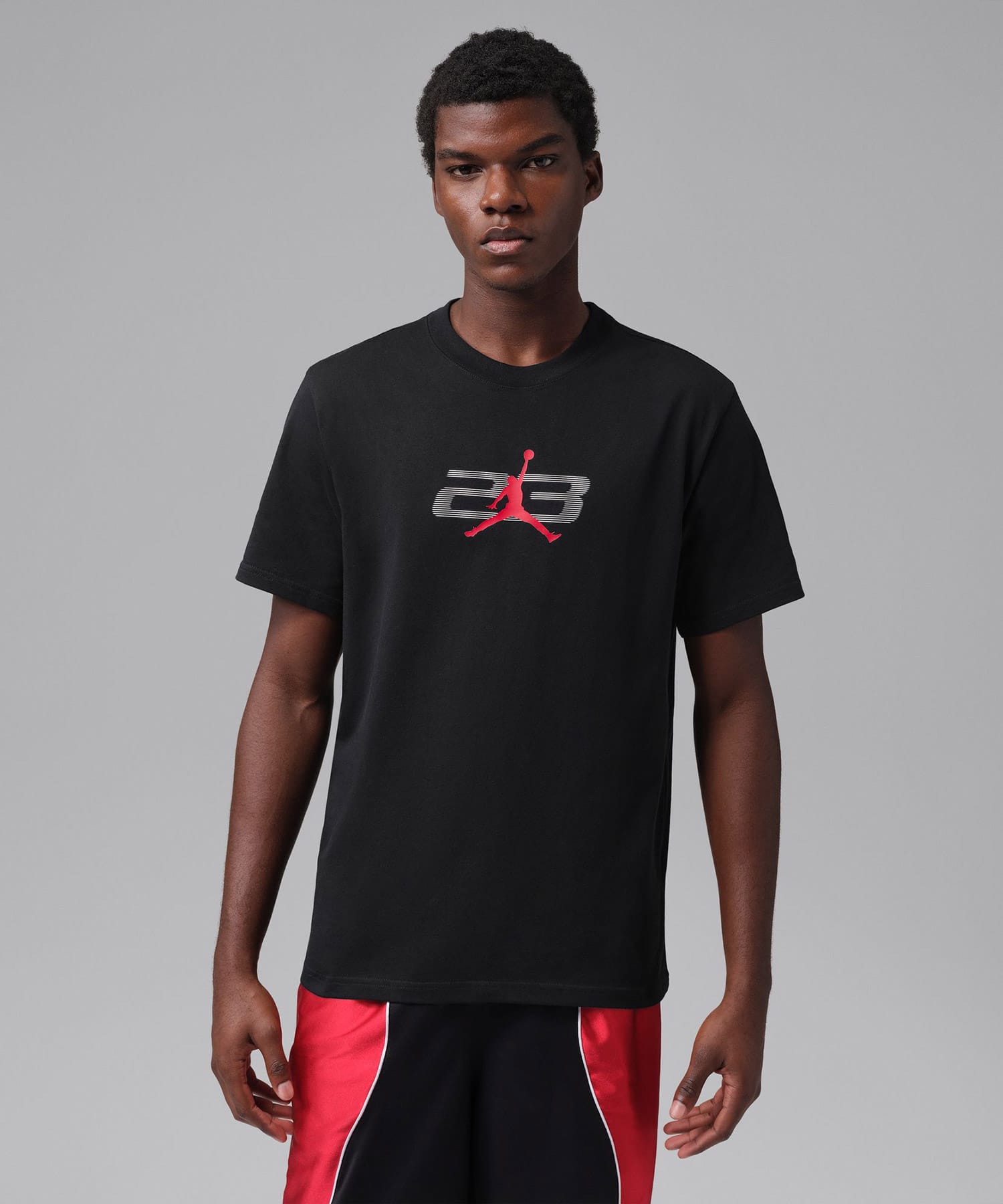 JORDAN BRAND M J DF SPRT GFX SS CREW 3 BLACKの画像
