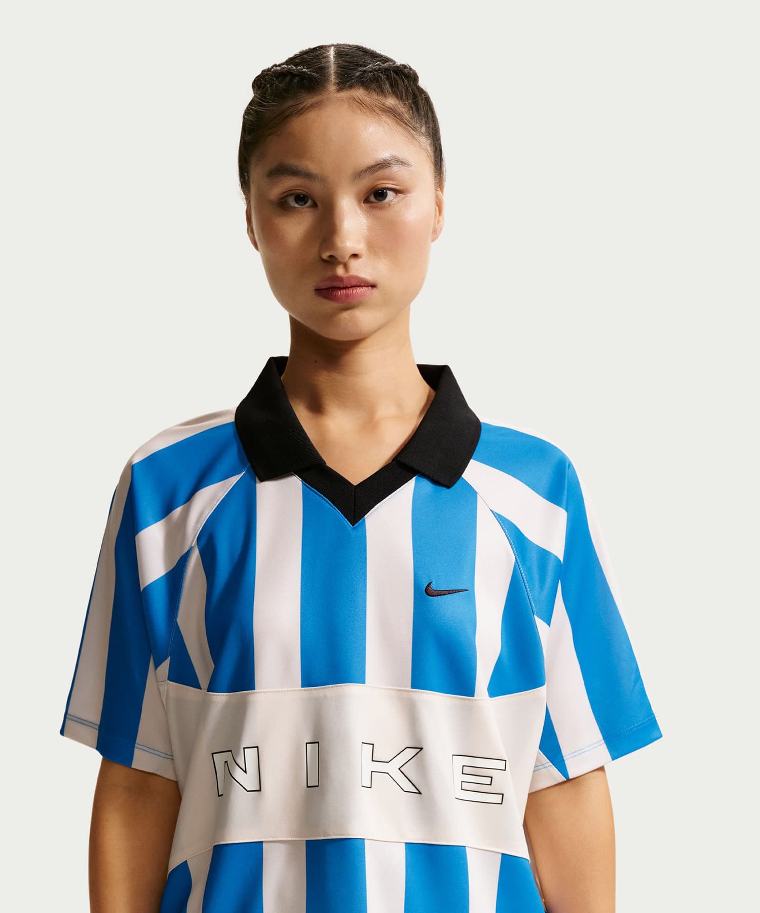 NIKE AS W NSW STREET OS SS STRP JSY LT PHOTO BLUE/CHALK/LT PHOTO BLUE/(BLACK)の画像