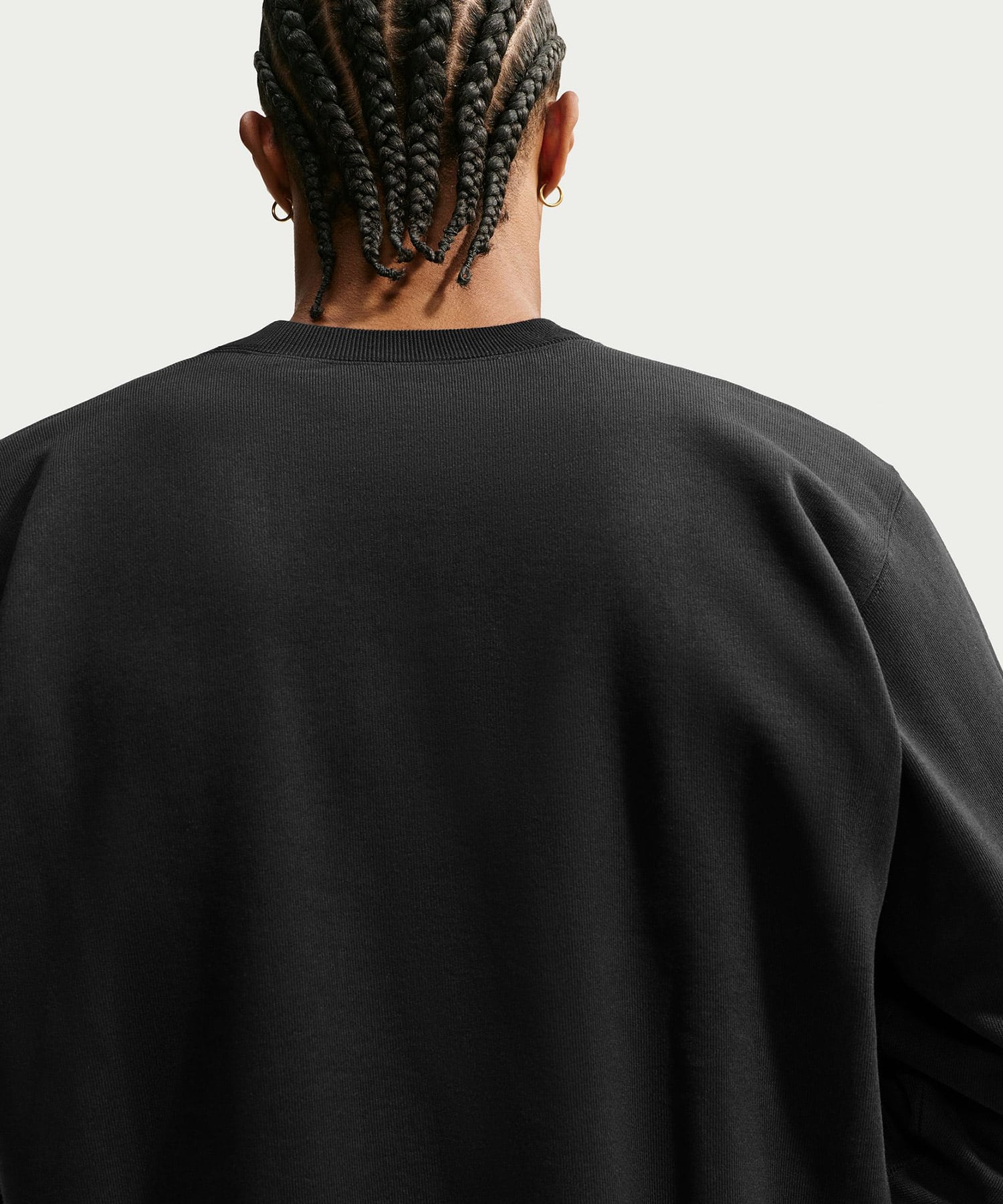 NIKE M NRG NK 560 FLEECE CREW BLACKの画像