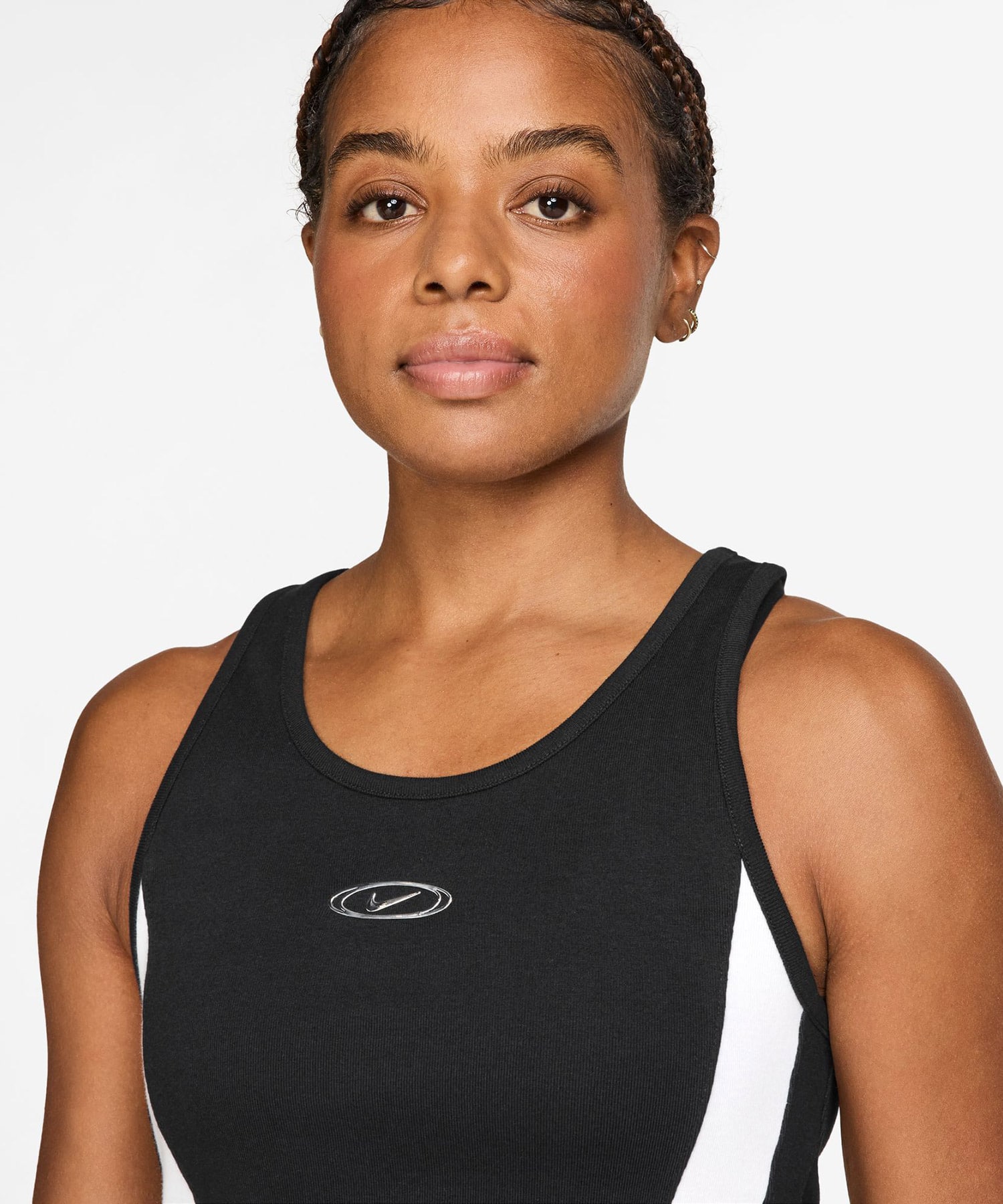 NIKE AS W NK STREET GX CROP TANK BLACKの画像