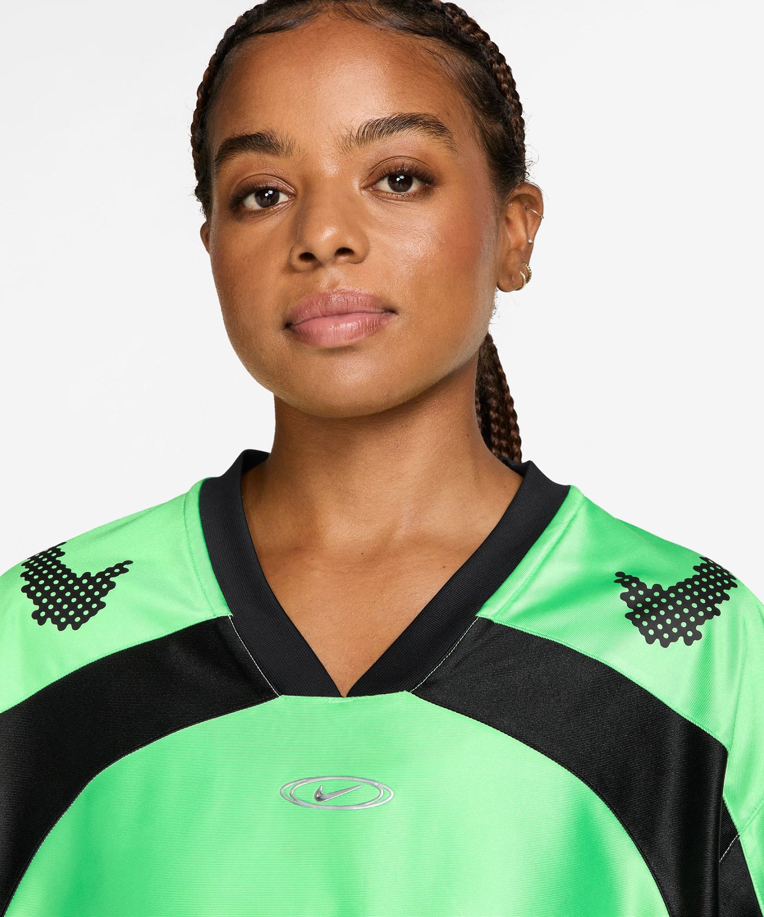 NIKE AS W NK STREET GFX JERSEY GREENの画像