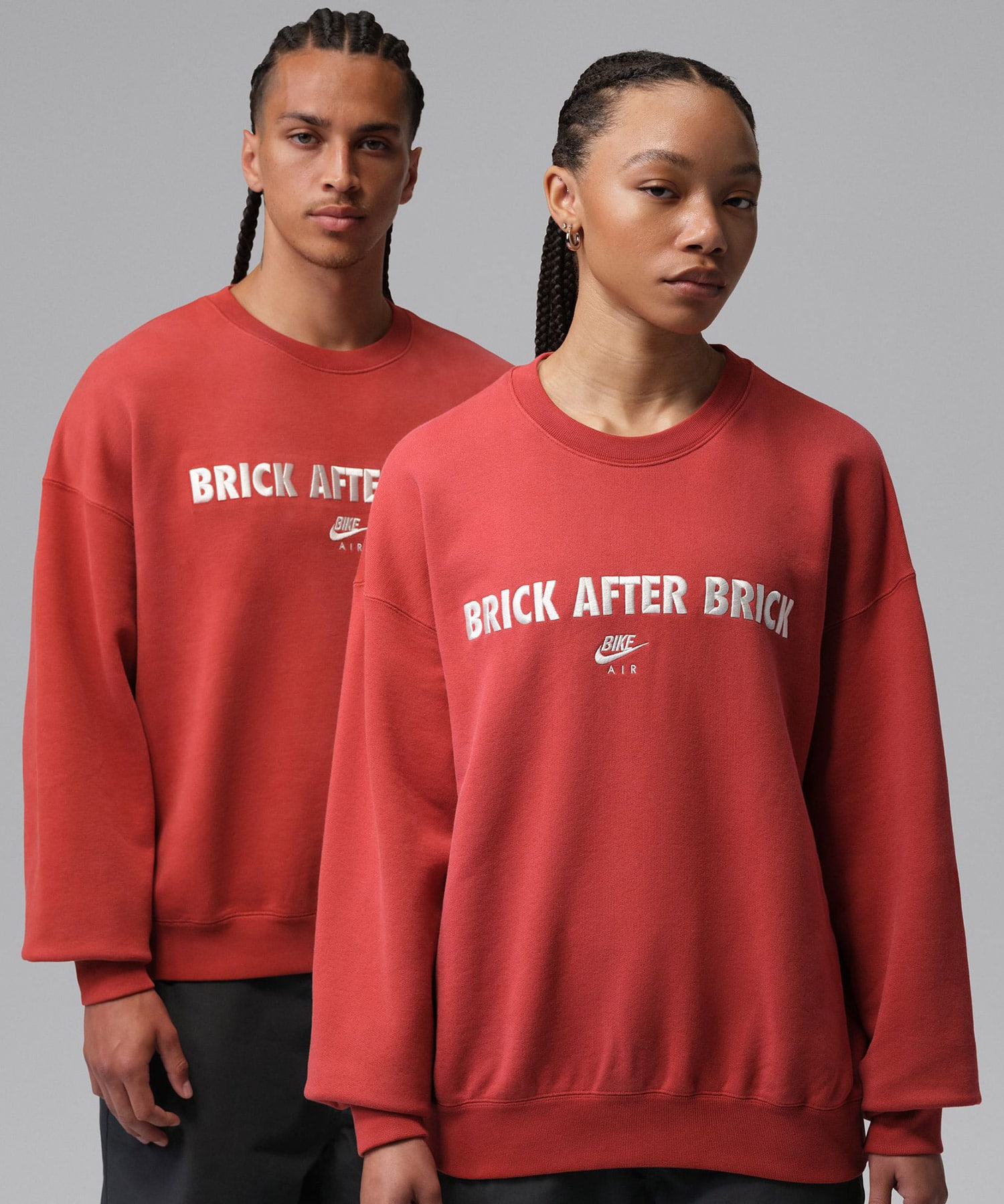 JORDAN BRAND BIKE FLEECE L/S CREW CINNABARの画像