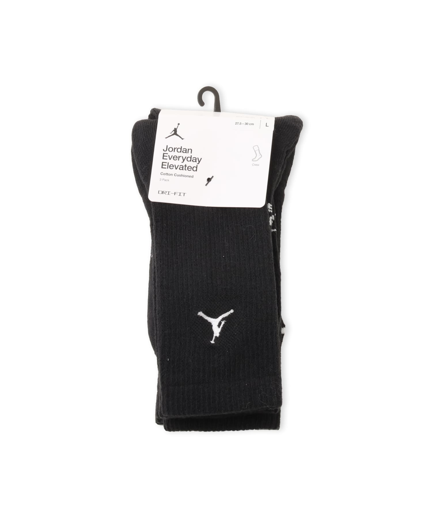 JORDAN BRAND U J ED ELVD CREW 3PR - 144 BLACKの画像