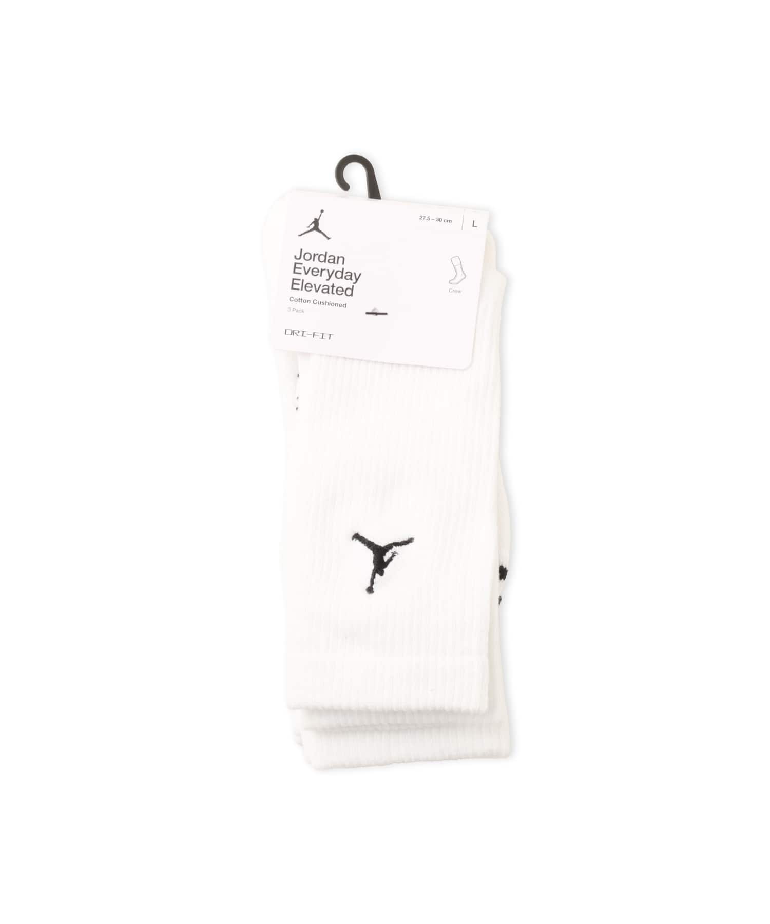 JORDAN BRAND U J ED ELVD CREW 3PR - 144 WHITEの画像