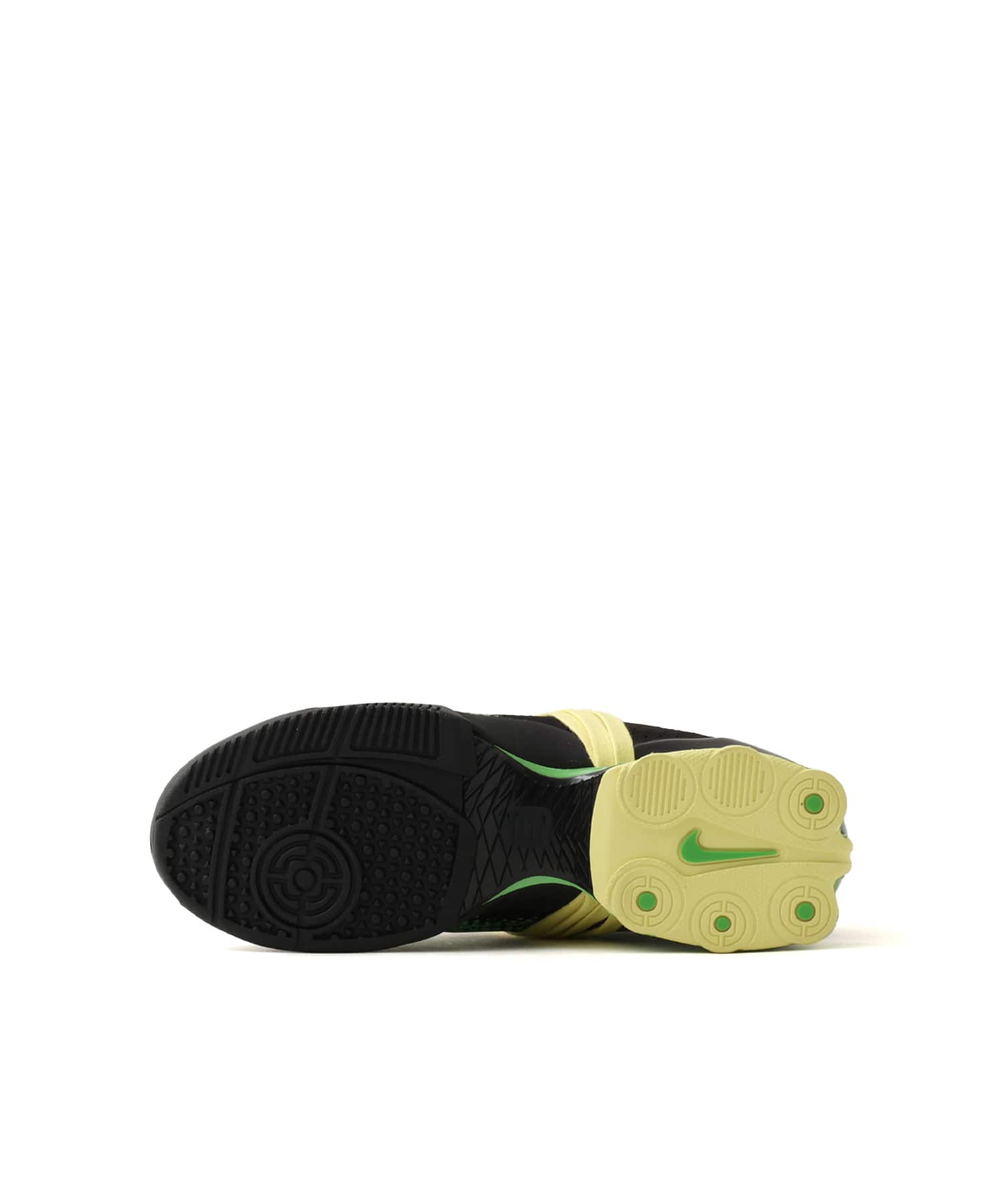 NIKE W NIKE T90 SHOX MAGIA WC BLACK/SPINACH GREEN-YELLOW DIAMOND-BLACKの画像