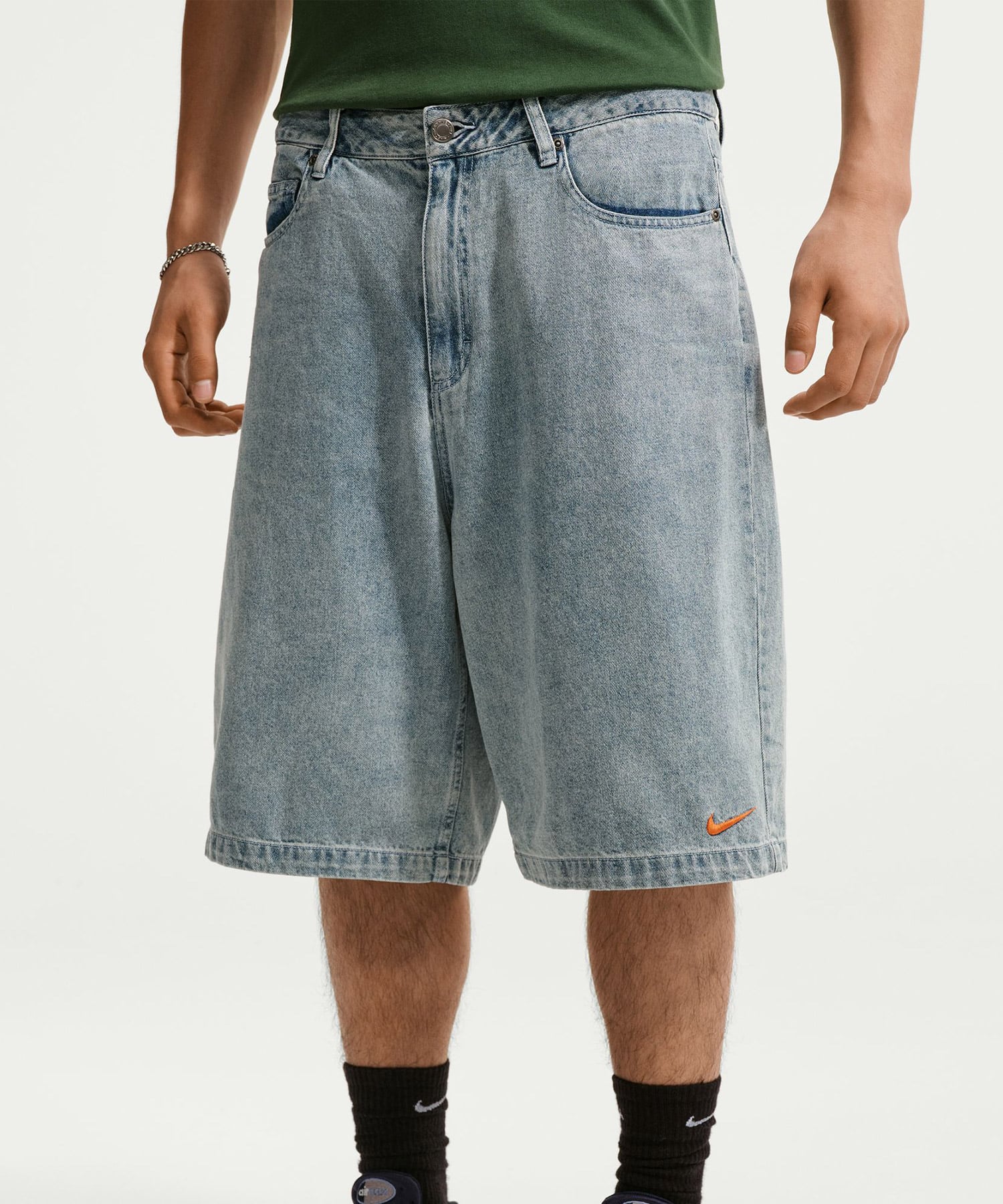 NIKE AS M NK YMH INDIGO DENIM SHORT BLUEの画像