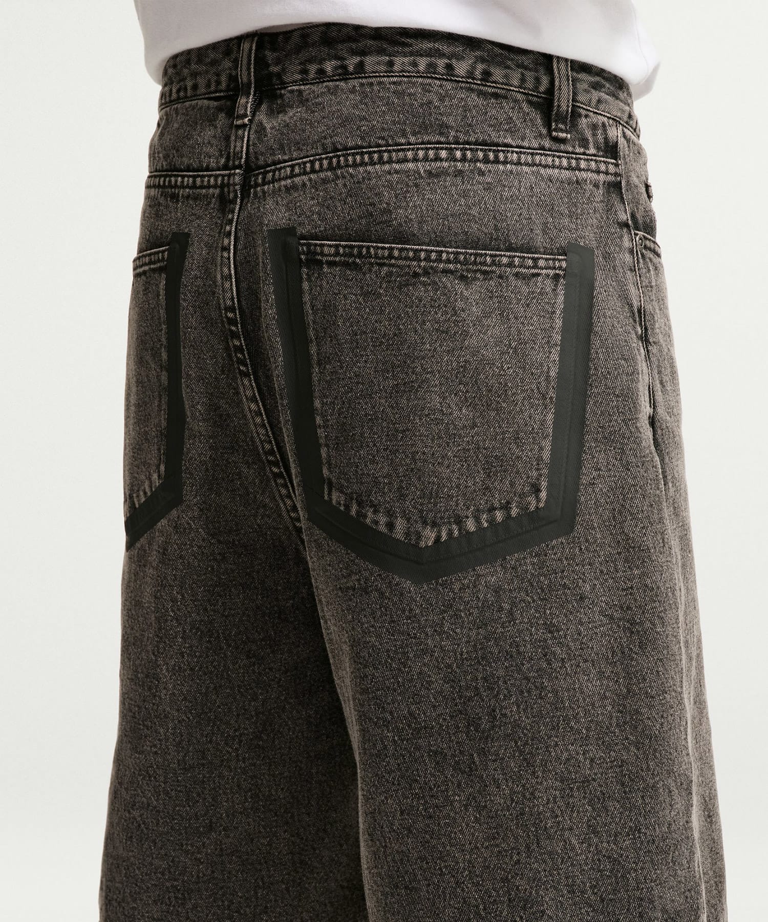 NIKE AS M NK YMH BLACK DENIM SHORTS BLACKの画像